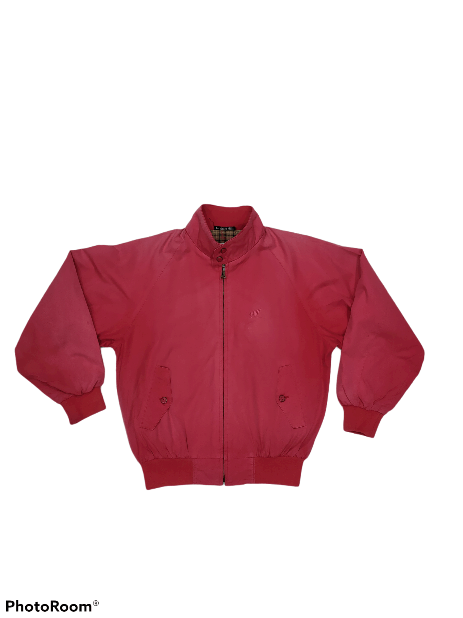 image of Vintage Honda Graham Hill Bomber Jacket in Red, Men's (Size Medium)