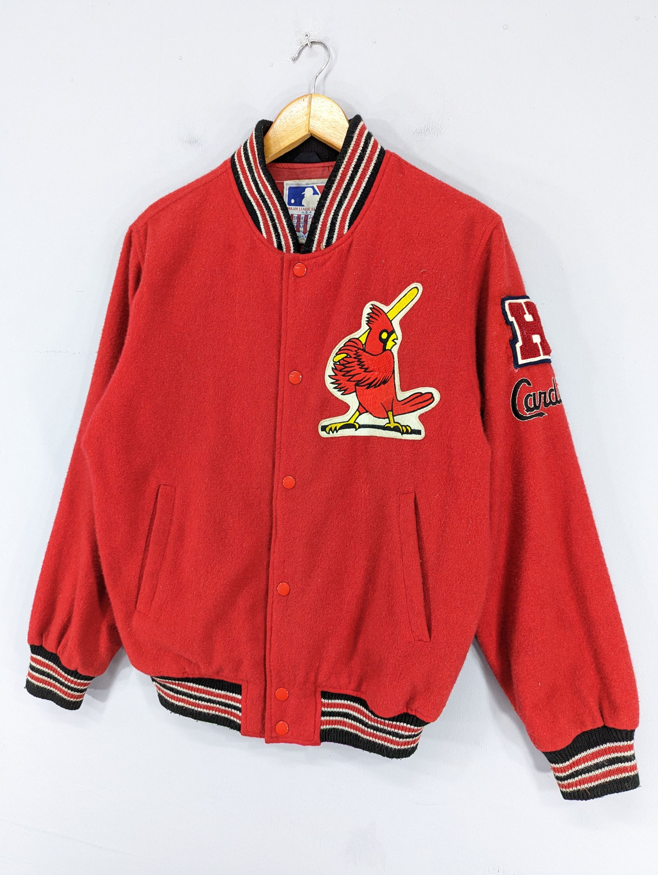 MLB 💥RARE💥Vintage Cardinal MLB Wool Varsity Jacket Size US M / EU 48-50 / 2 - 3 Thumbnail