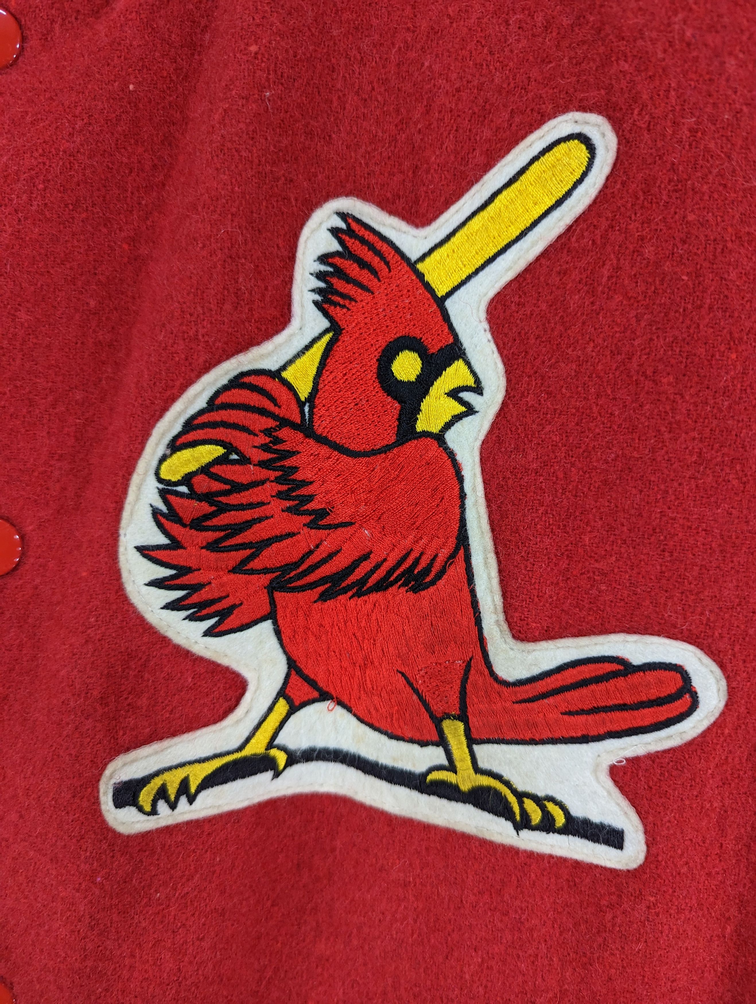 MLB 💥RARE💥Vintage Cardinal MLB Wool Varsity Jacket Size US M / EU 48-50 / 2 - 4 Thumbnail