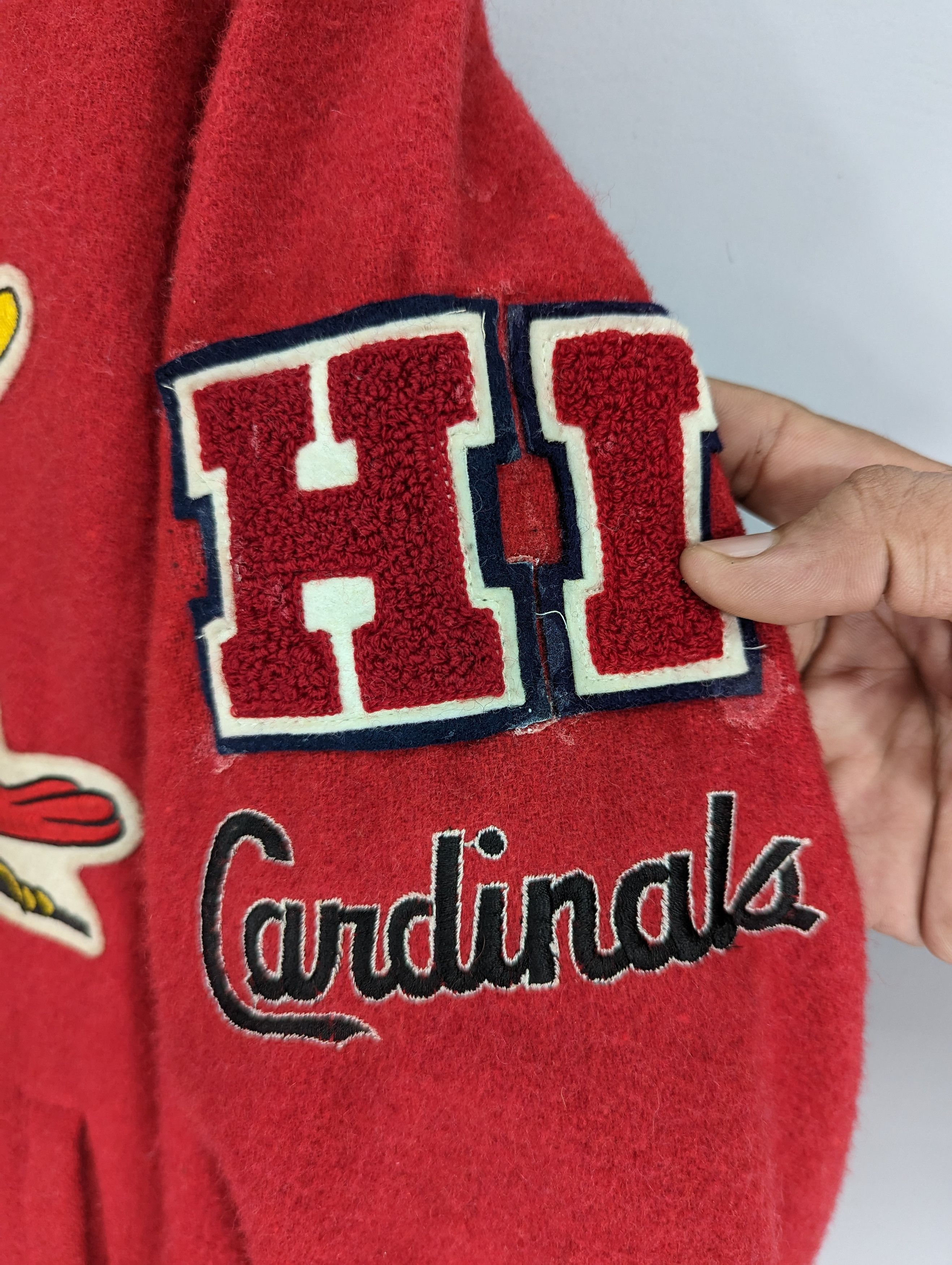 MLB 💥RARE💥Vintage Cardinal MLB Wool Varsity Jacket Size US M / EU 48-50 / 2 - 7 Thumbnail