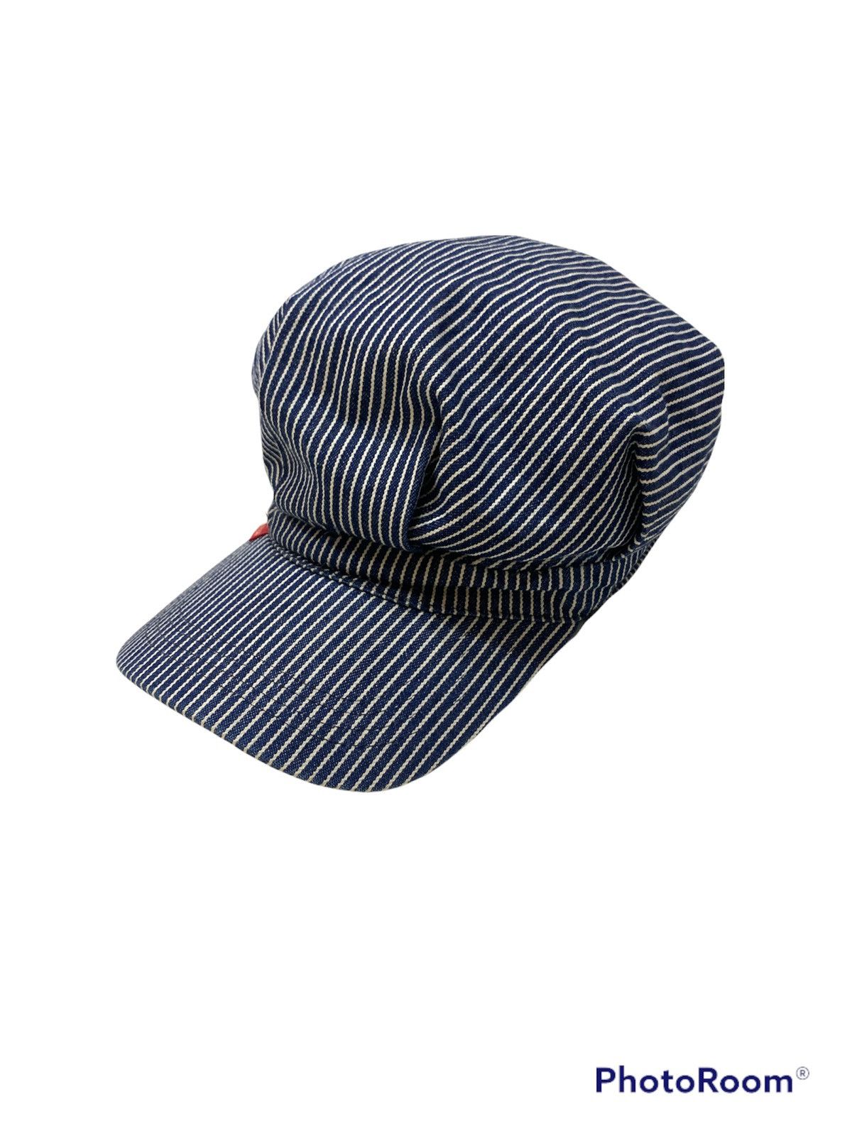 Studio D'Artisan STUDIO D'ARTISAN HICKORY STRIPED WORKWEAR CAP SELVEDGE Size ONE SIZE - 2 Thumbnail