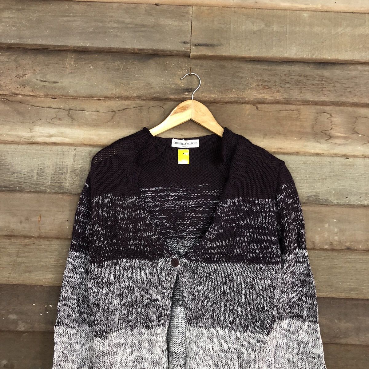 Japanese Brand Christian Aujard paris stripe cardigan Knitwear #3953 Size US M / EU 48-50 / 2 - 2 Thumbnail
