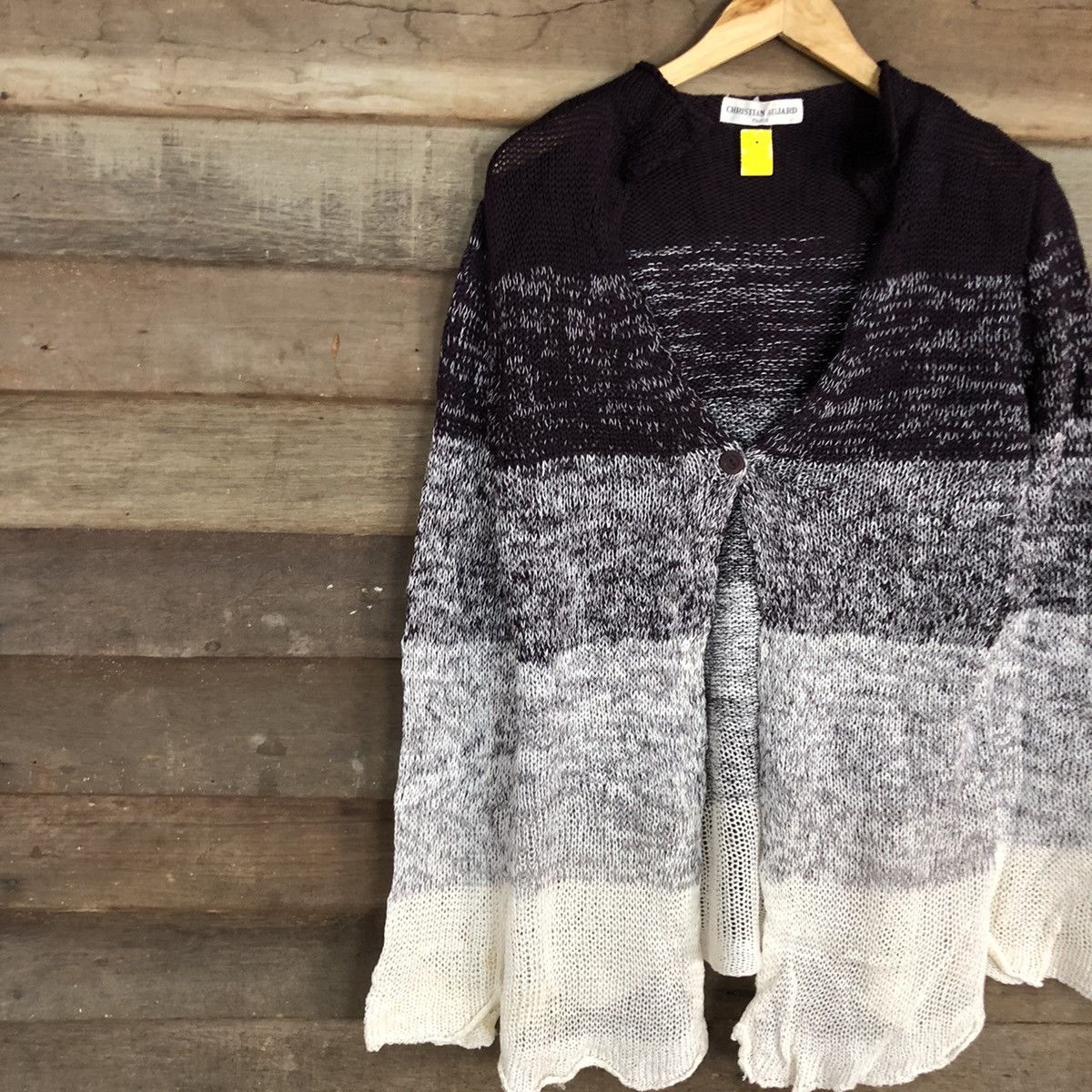 Japanese Brand Christian Aujard paris stripe cardigan Knitwear #3953 Size US M / EU 48-50 / 2 - 7 Thumbnail