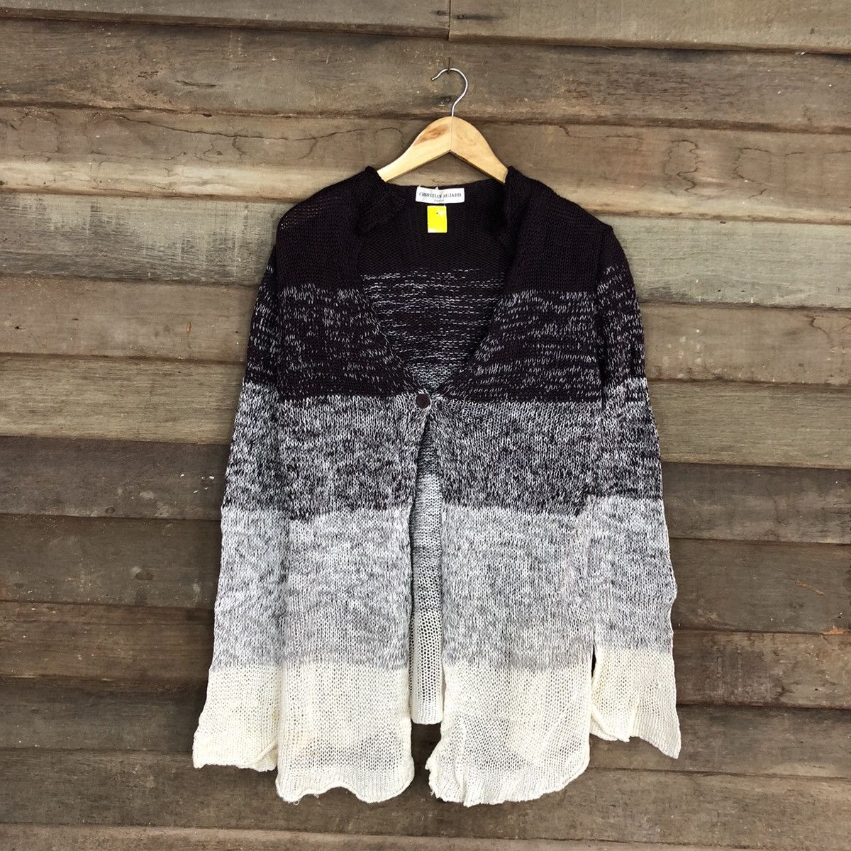 Japanese Brand Christian Aujard paris stripe cardigan Knitwear #3953 Size US M / EU 48-50 / 2 - 1 Thumbnail