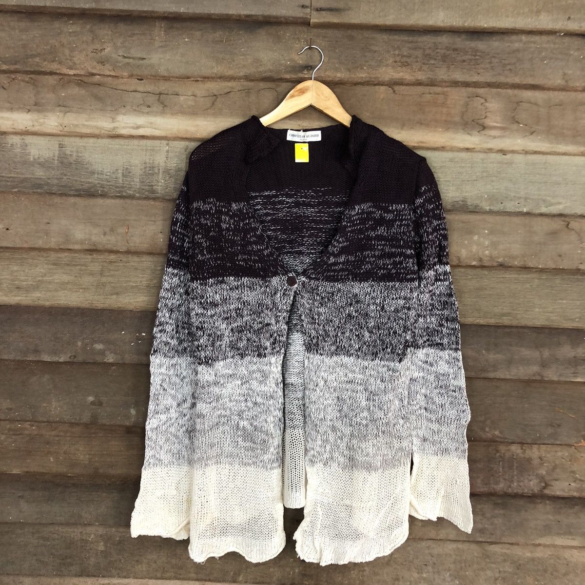Japanese Brand Christian Aujard paris stripe cardigan Knitwear #3953 Size US M / EU 48-50 / 2 - 3 Thumbnail