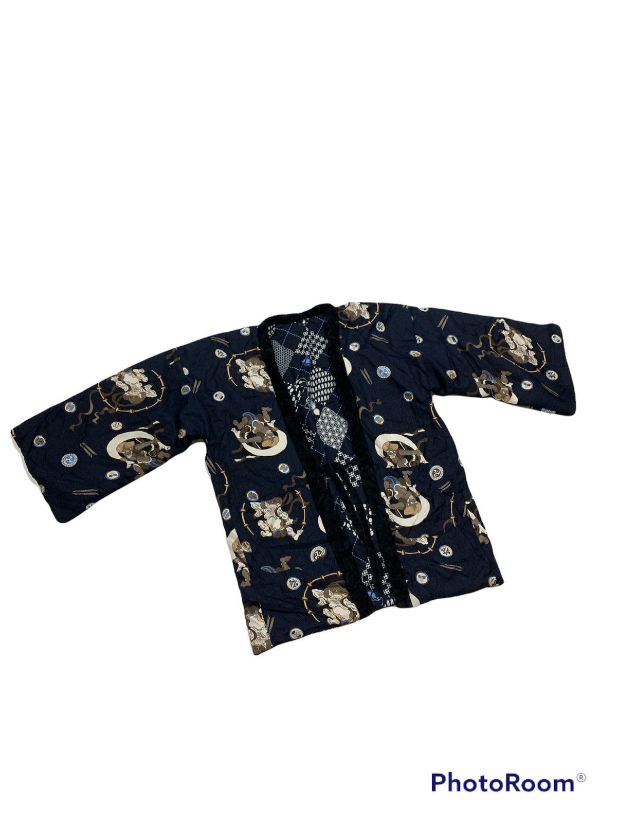 Japanese Brand VINTAGE REVERSIBLE KIMONO ROBE JAPANESE MOTIVE Size US M / EU 48-50 / 2 - 1 Thumbnail