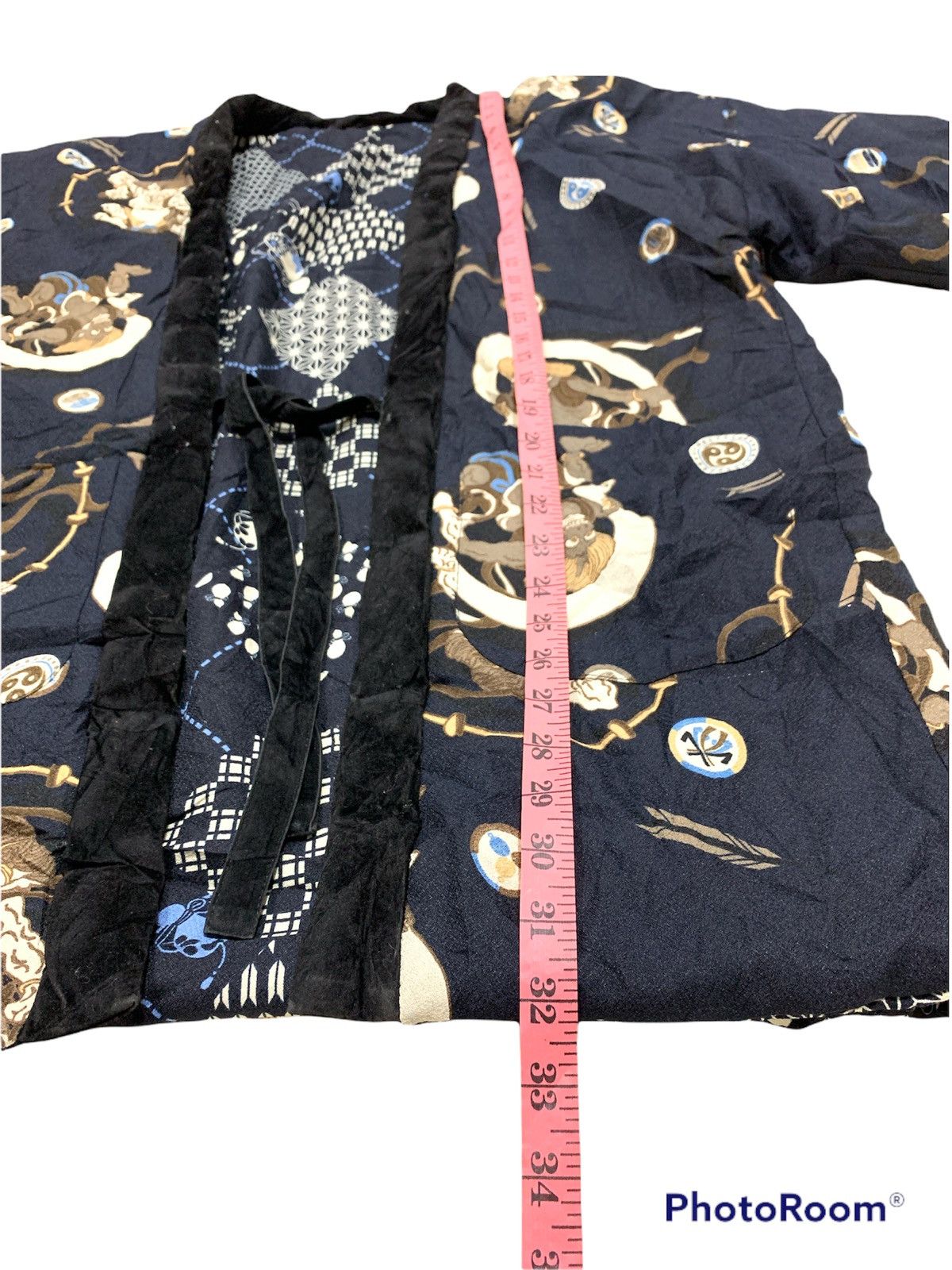 Japanese Brand VINTAGE REVERSIBLE KIMONO ROBE JAPANESE MOTIVE Size US M / EU 48-50 / 2 - 3 Thumbnail