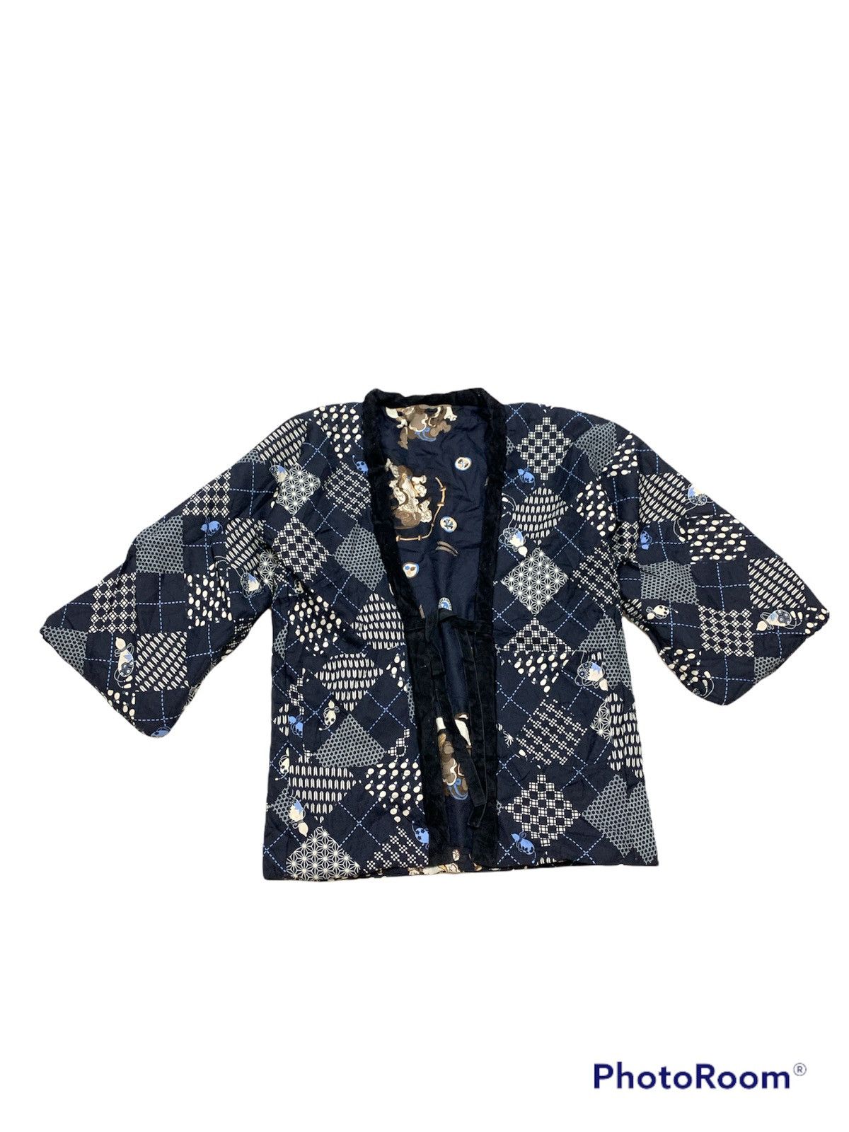 Japanese Brand VINTAGE REVERSIBLE KIMONO ROBE JAPANESE MOTIVE Size US M / EU 48-50 / 2 - 2 Thumbnail