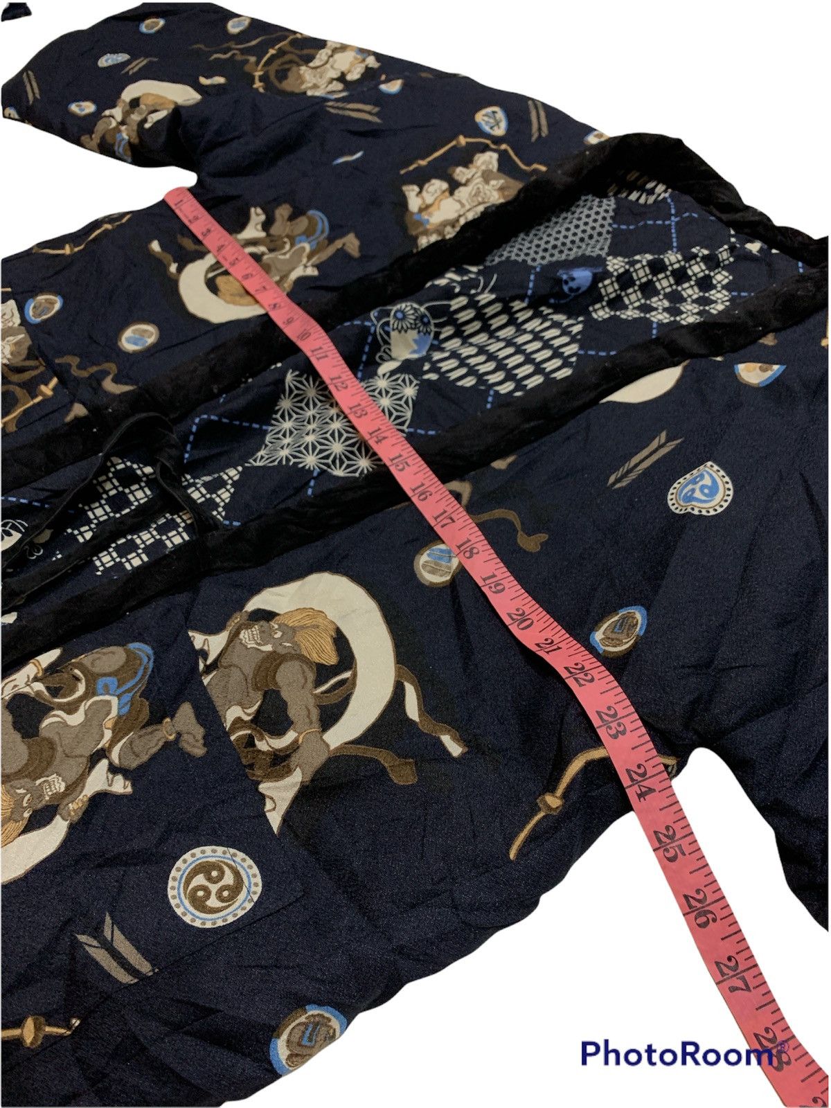 Japanese Brand VINTAGE REVERSIBLE KIMONO ROBE JAPANESE MOTIVE Size US M / EU 48-50 / 2 - 4 Thumbnail