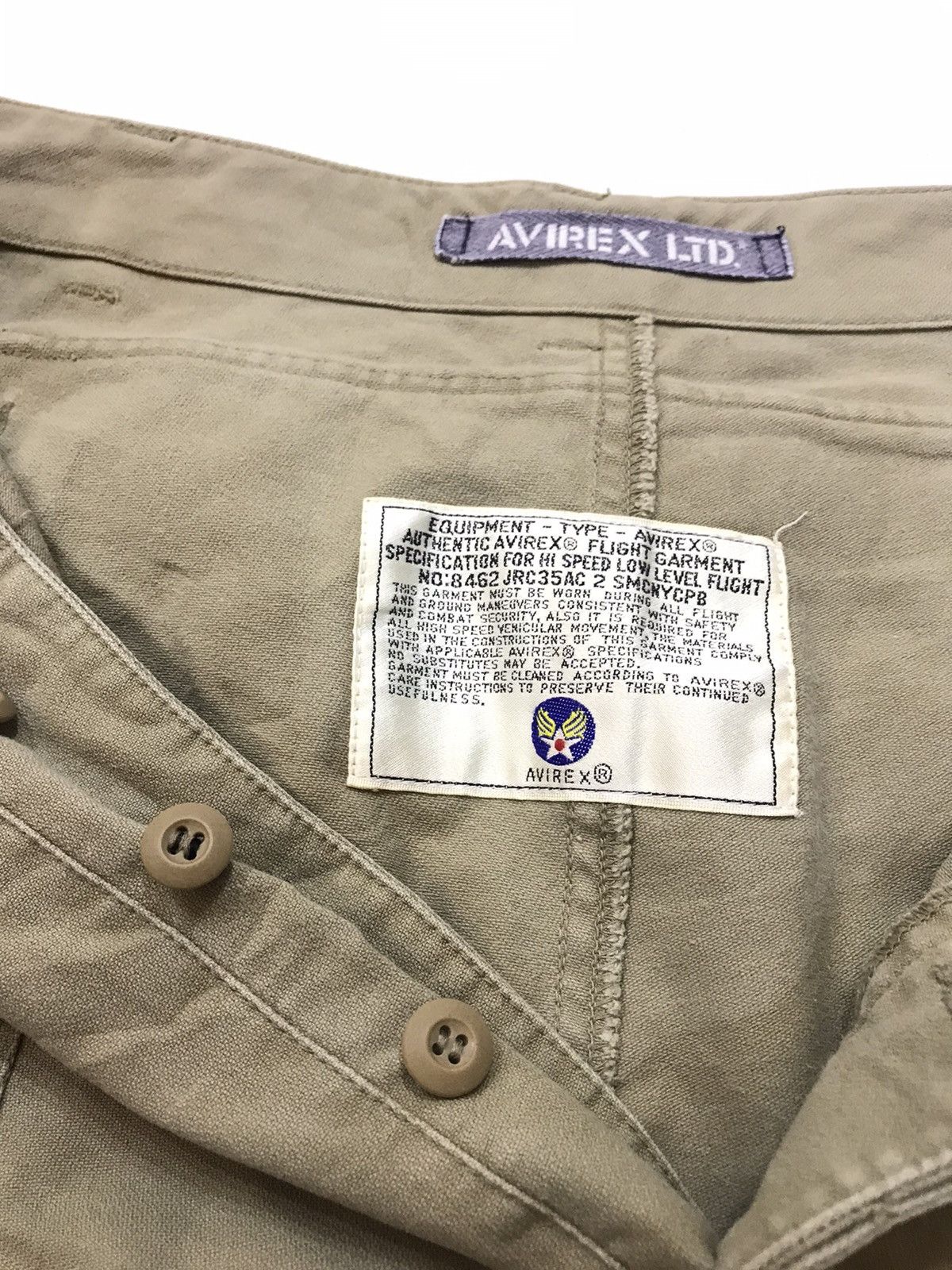 Avirex AVIREX CARGO SHORTS PANTS US NAVY DSA700 Size US 35 - 4 Thumbnail