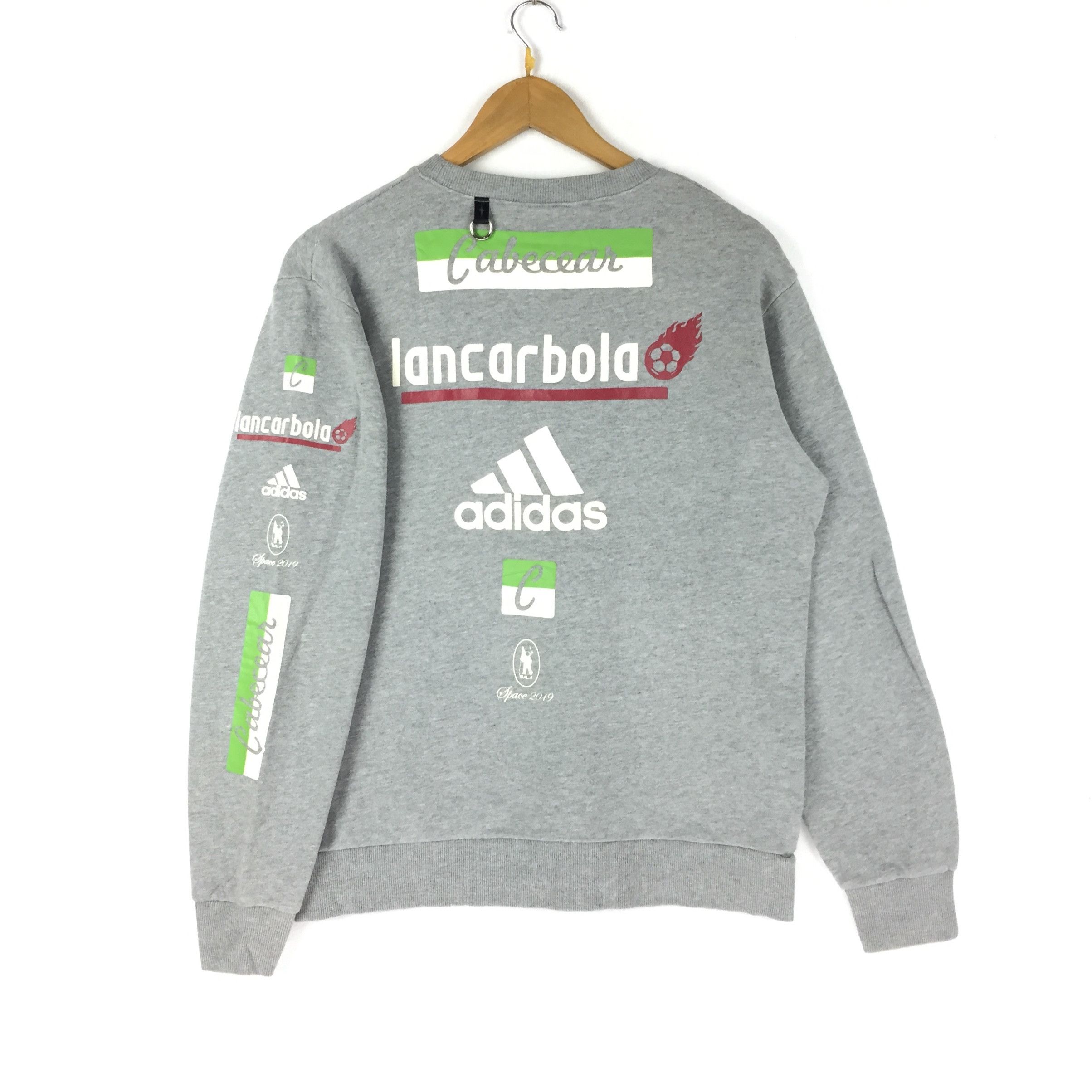 Adidas Vintage Adidas Sweatshirt Big Logo Rare Size US M / EU 48-50 / 2 - 2 Thumbnail