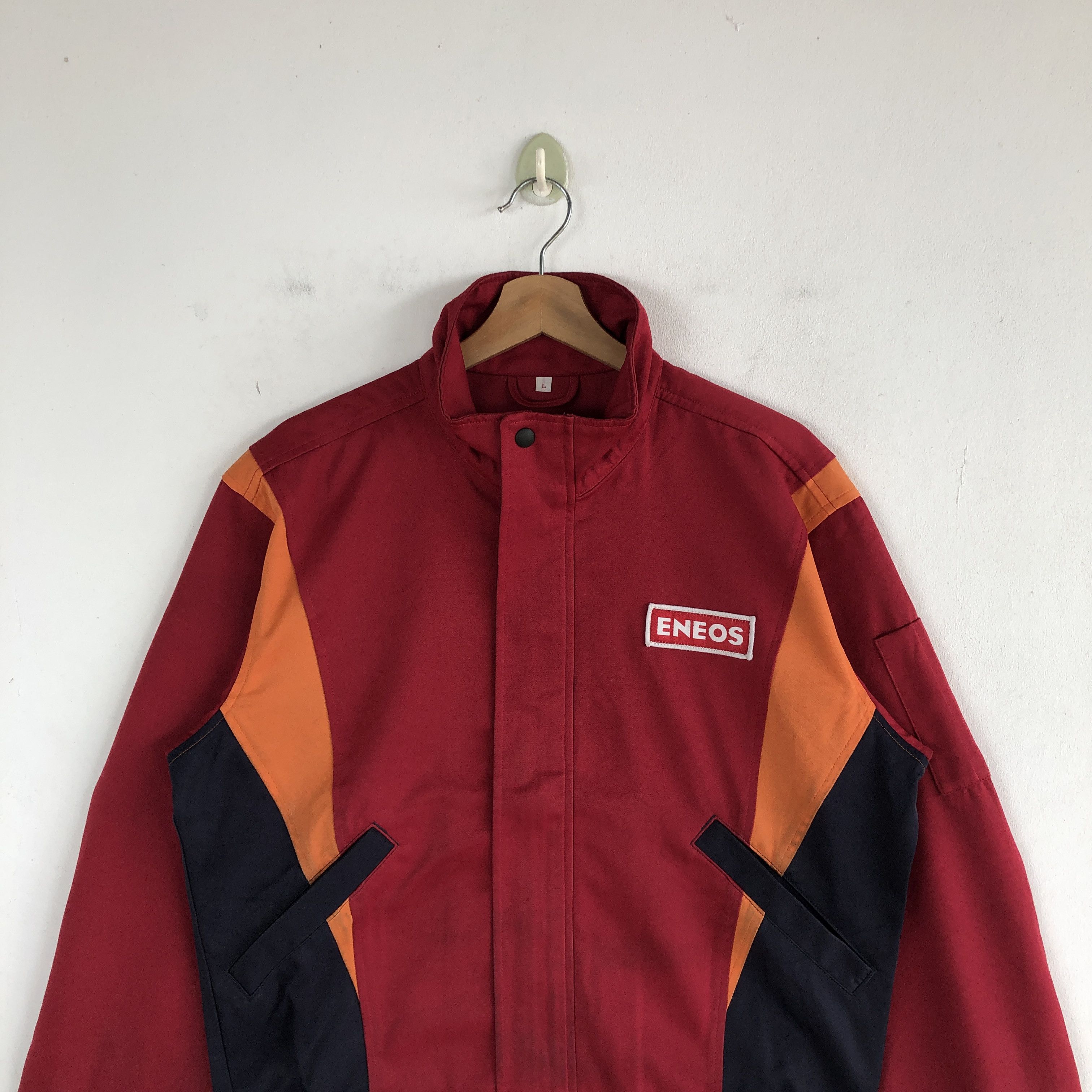 Japanese Brand × Vintage Vintage 90s Eneos Jacket Japanese Racing Spirit Jackets Size US L / EU 52-54 / 3 - 3 Thumbnail