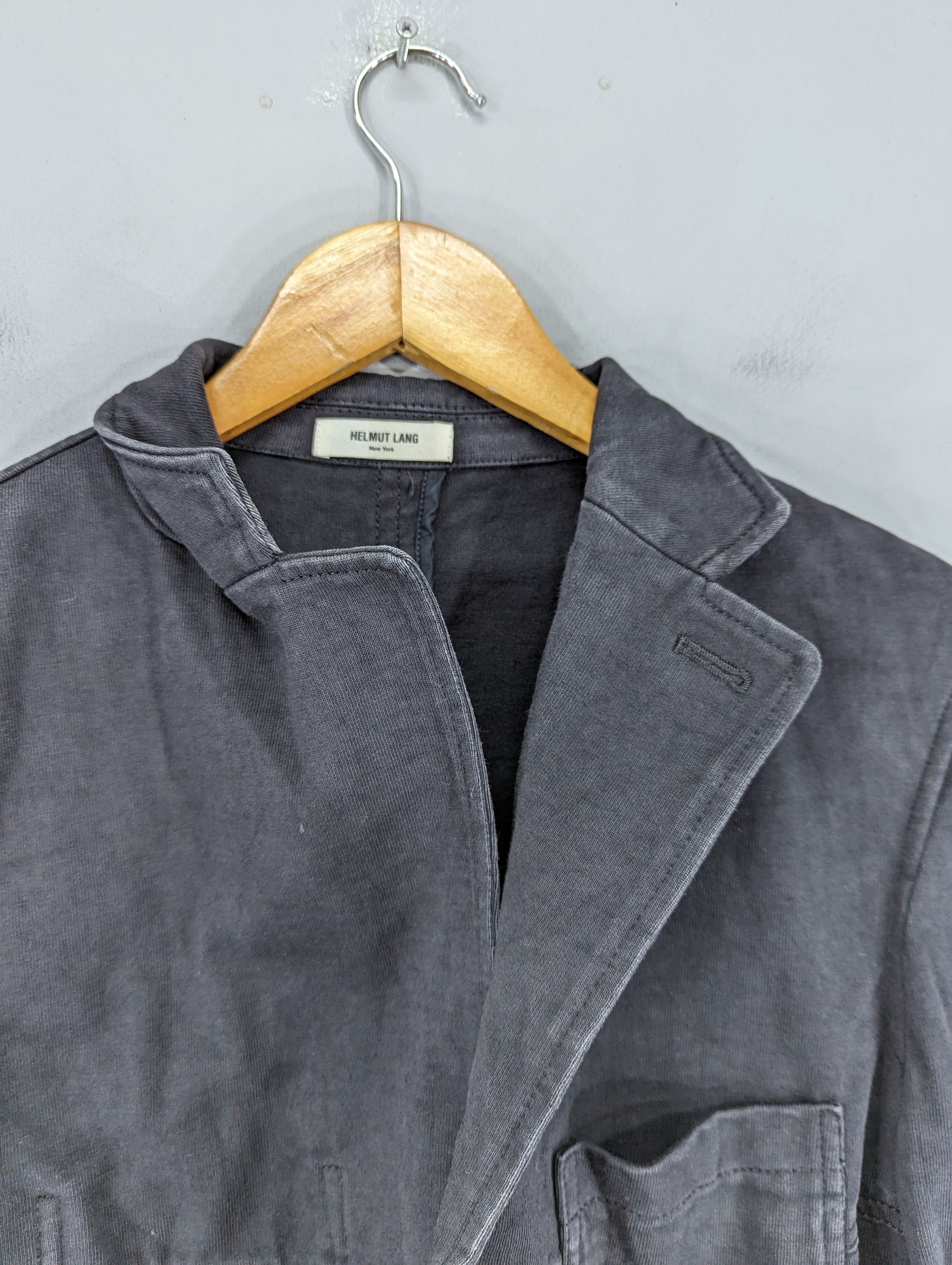 Helmut Lang 💥RARE💥Helmut Lang Faded Black Blazer Jacket Size US M / EU 48-50 / 2 - 3 Thumbnail