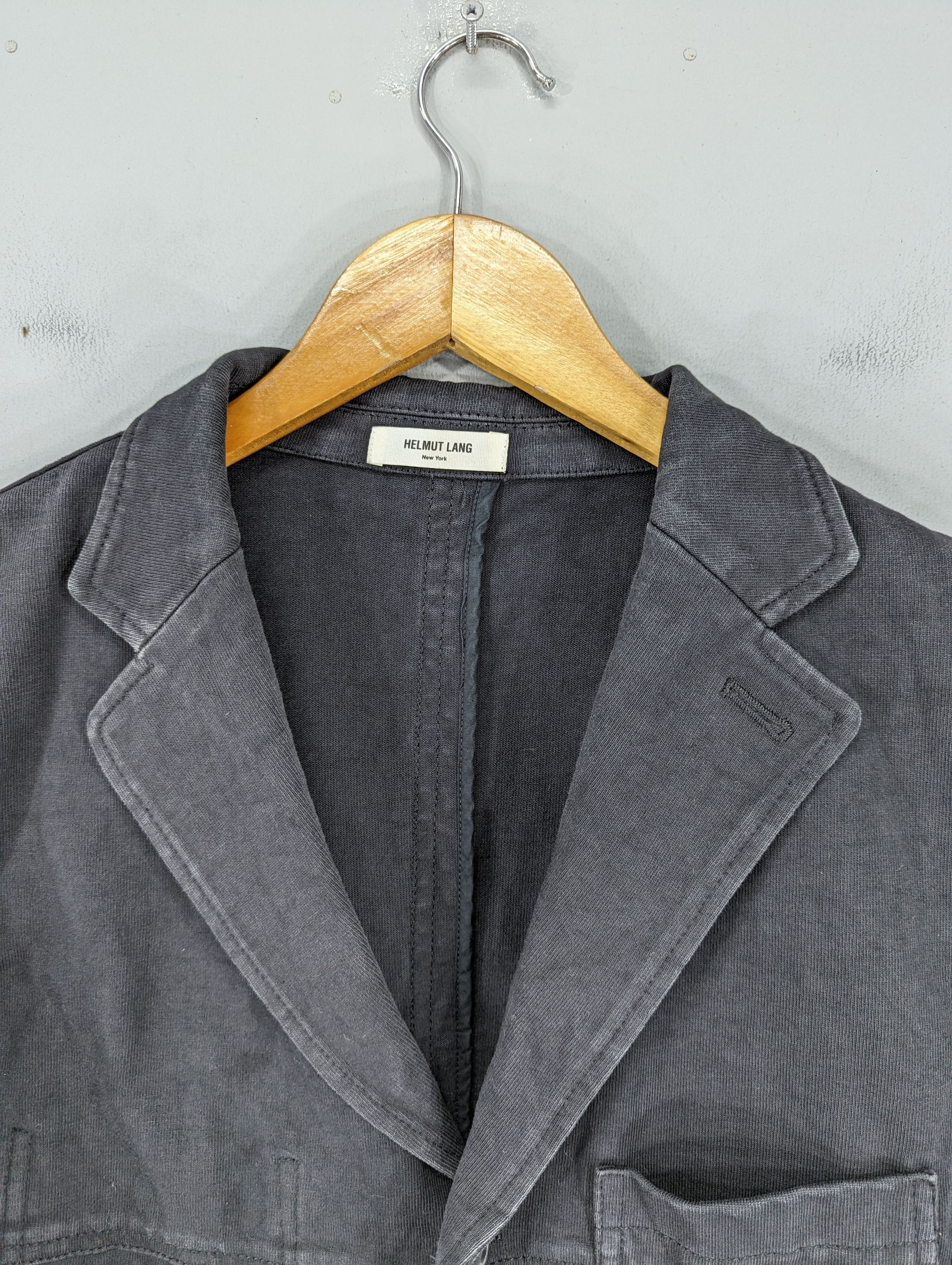 Helmut Lang 💥RARE💥Helmut Lang Faded Black Blazer Jacket Size US M / EU 48-50 / 2 - 4 Thumbnail