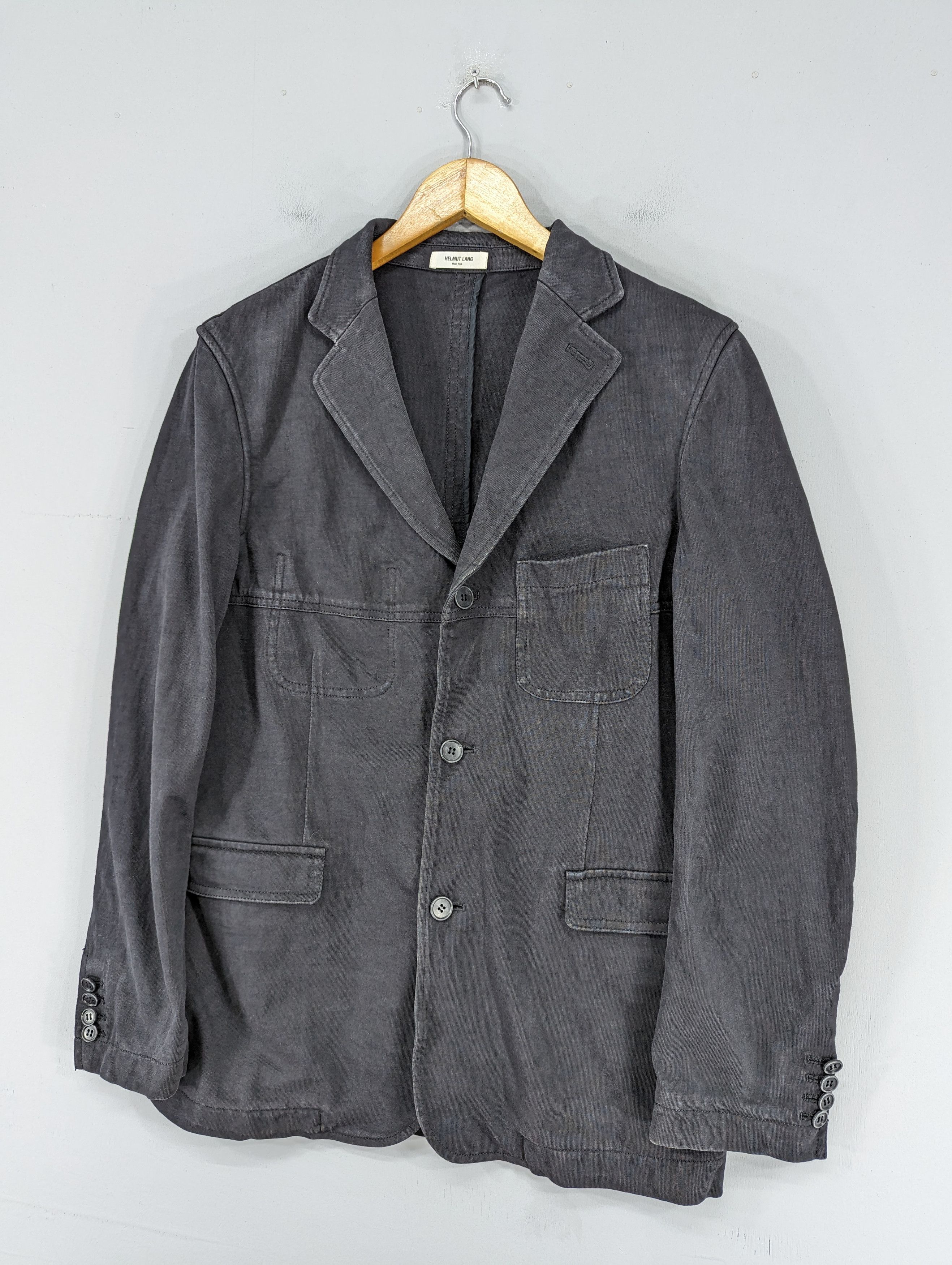 Helmut Lang 💥RARE💥Helmut Lang Faded Black Blazer Jacket Size US M / EU 48-50 / 2 - 2 Thumbnail