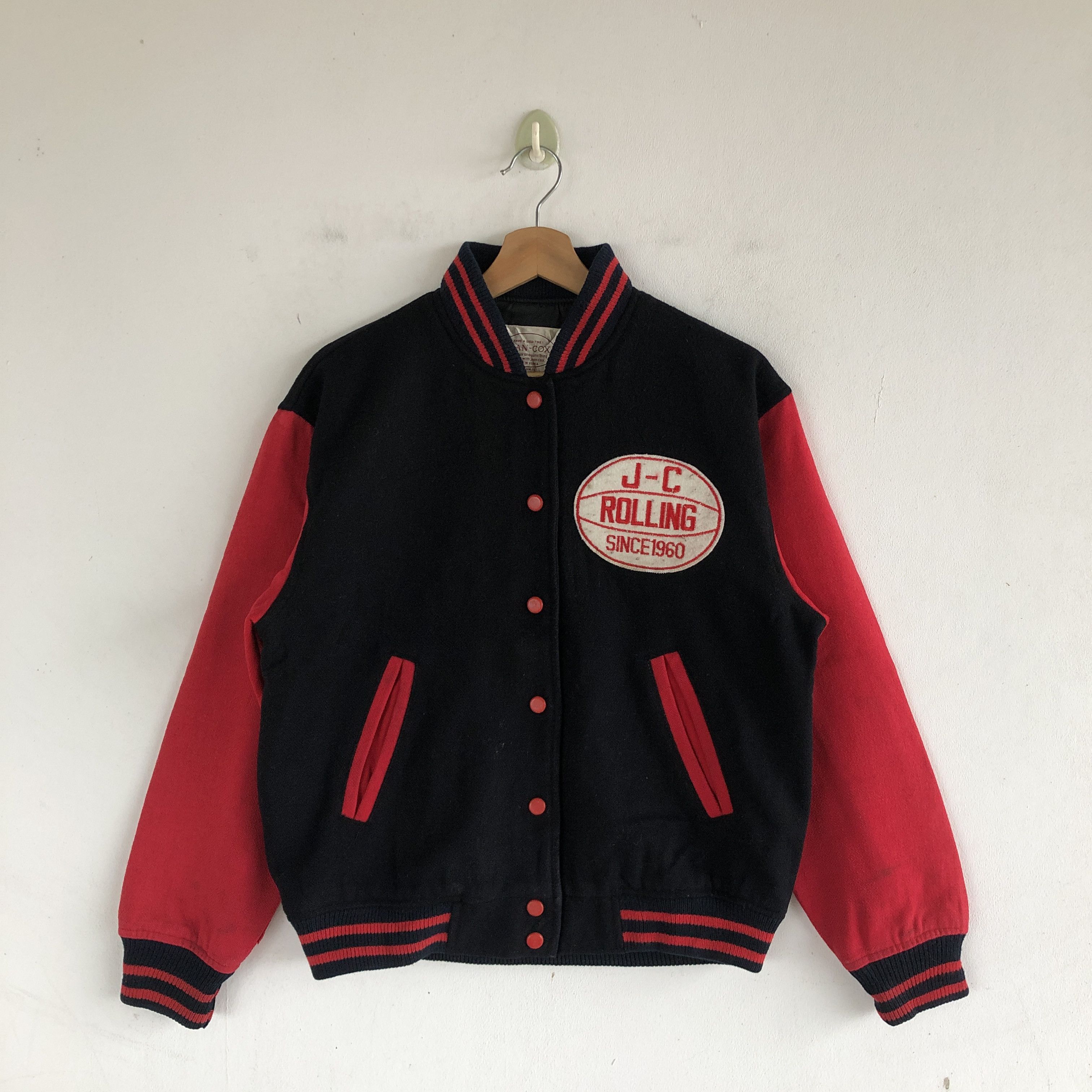 Vintage Vintage Jean Cox Varsity Jacket Letterman Wool Jackets Size US L / EU 52-54 / 3 - 1 Thumbnail