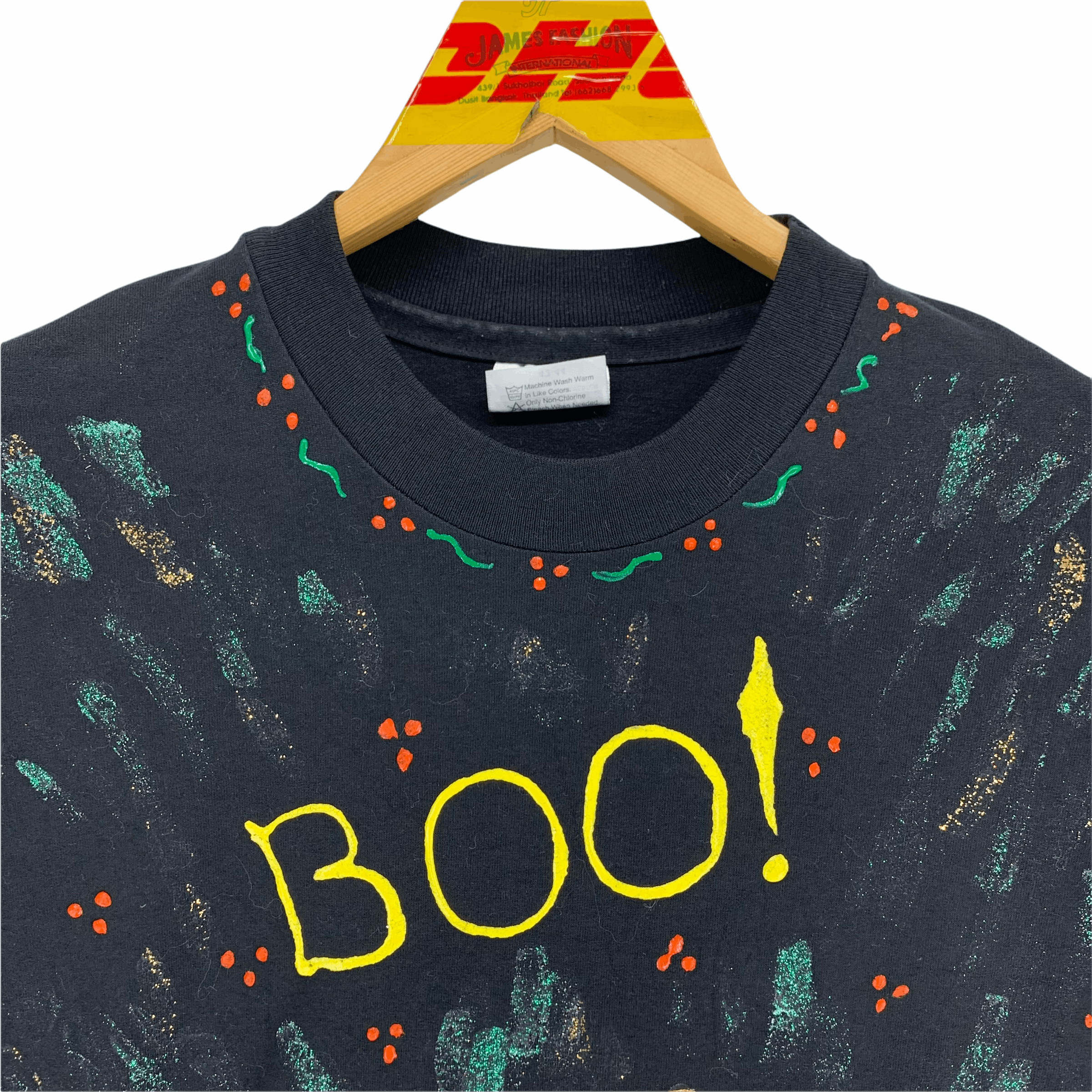 Hanes Vintage Halloween Pumpkin Hanes Tees #3380-120 Size US L / EU 52-54 / 3 - 2 Thumbnail