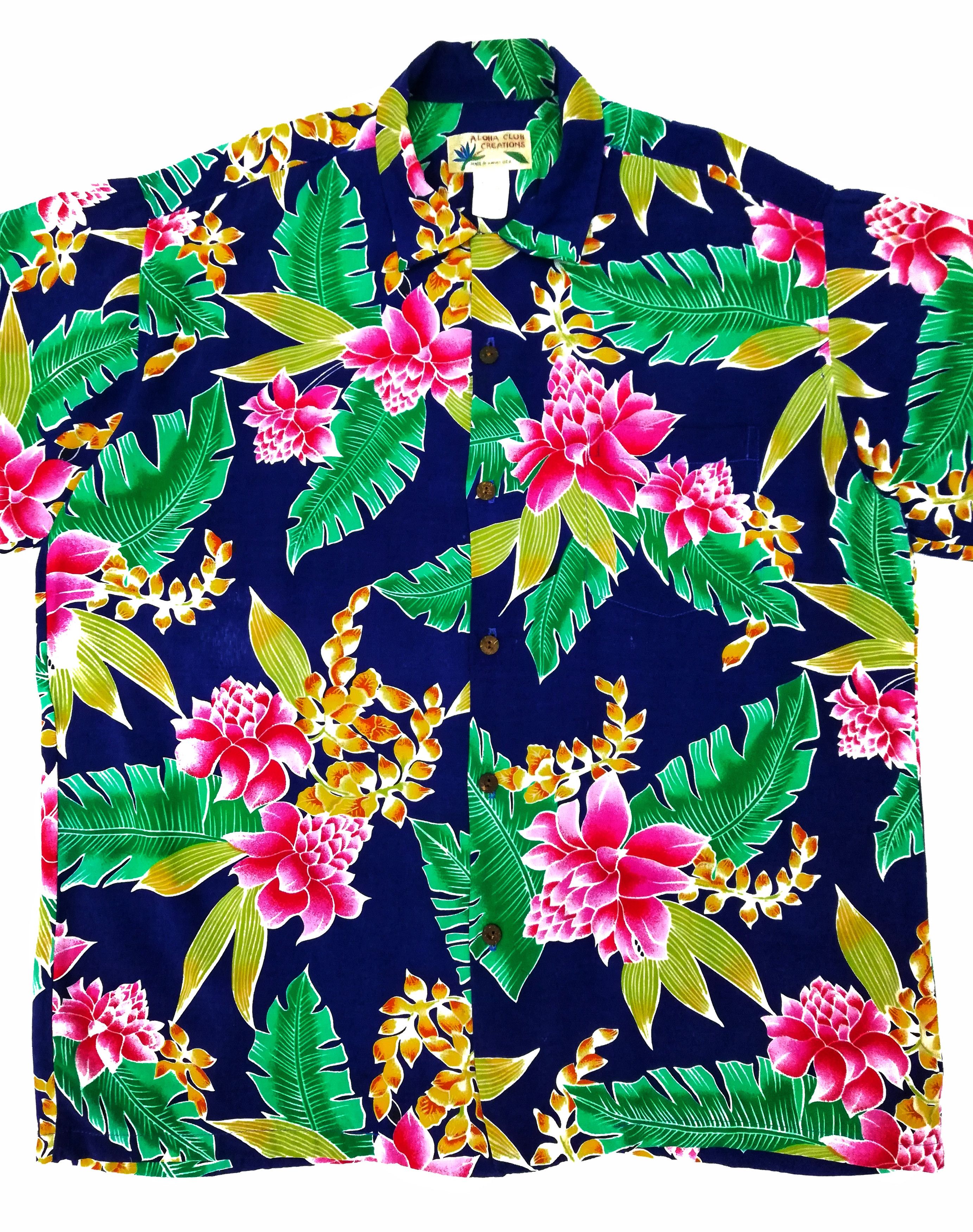 Vintage 🔥Hawaii Rayon Design Iconic Style Prada Viscose Hibiscus🔥 Size US L / EU 52-54 / 3 - 2 Thumbnail