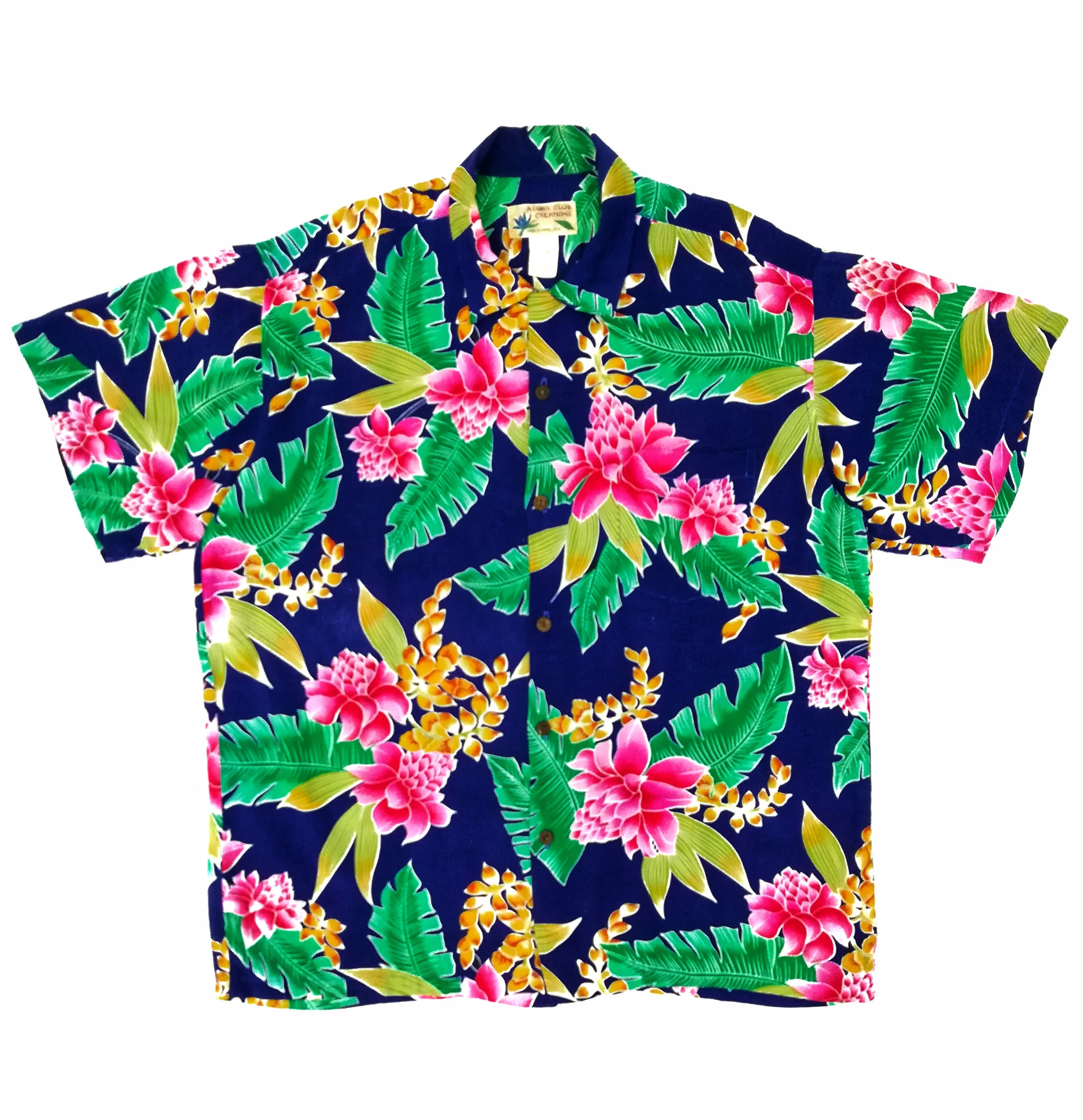 Vintage 🔥Hawaii Rayon Design Iconic Style Prada Viscose Hibiscus🔥 Size US L / EU 52-54 / 3 - 1 Thumbnail