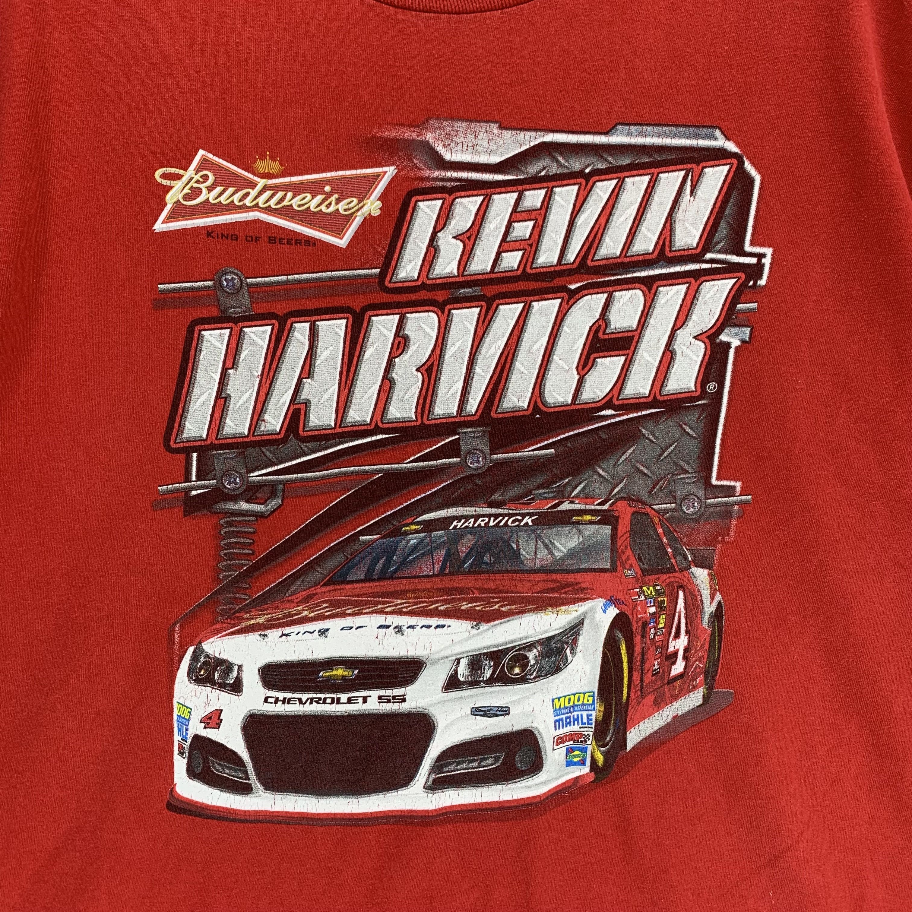 Budweiser Nascar Kevin Harvick Big Size Tee 3XL #3272-117 Size US XXL / EU 58 / 5 - 3 Thumbnail