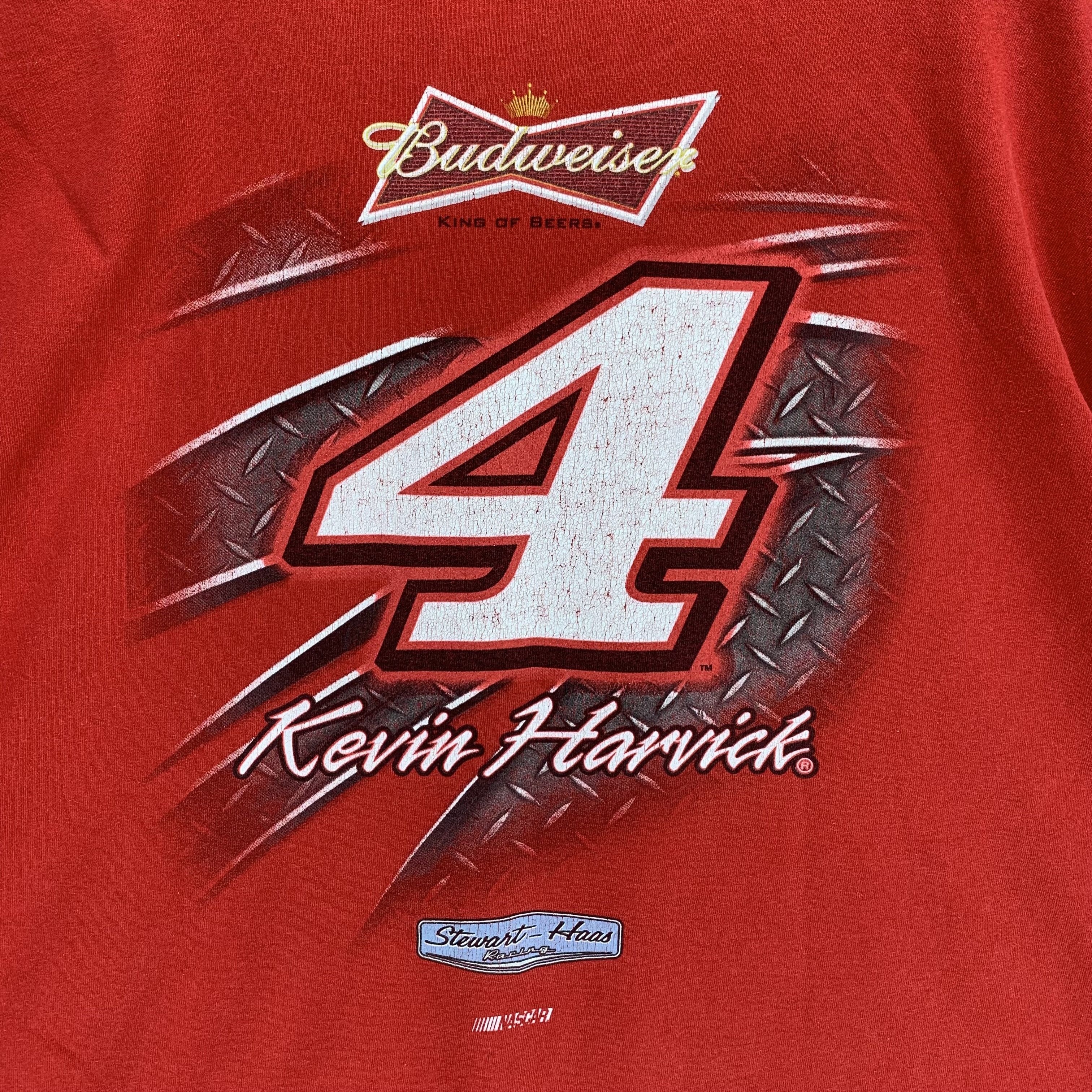 Budweiser Nascar Kevin Harvick Big Size Tee 3XL #3272-117 Size US XXL / EU 58 / 5 - 6 Thumbnail