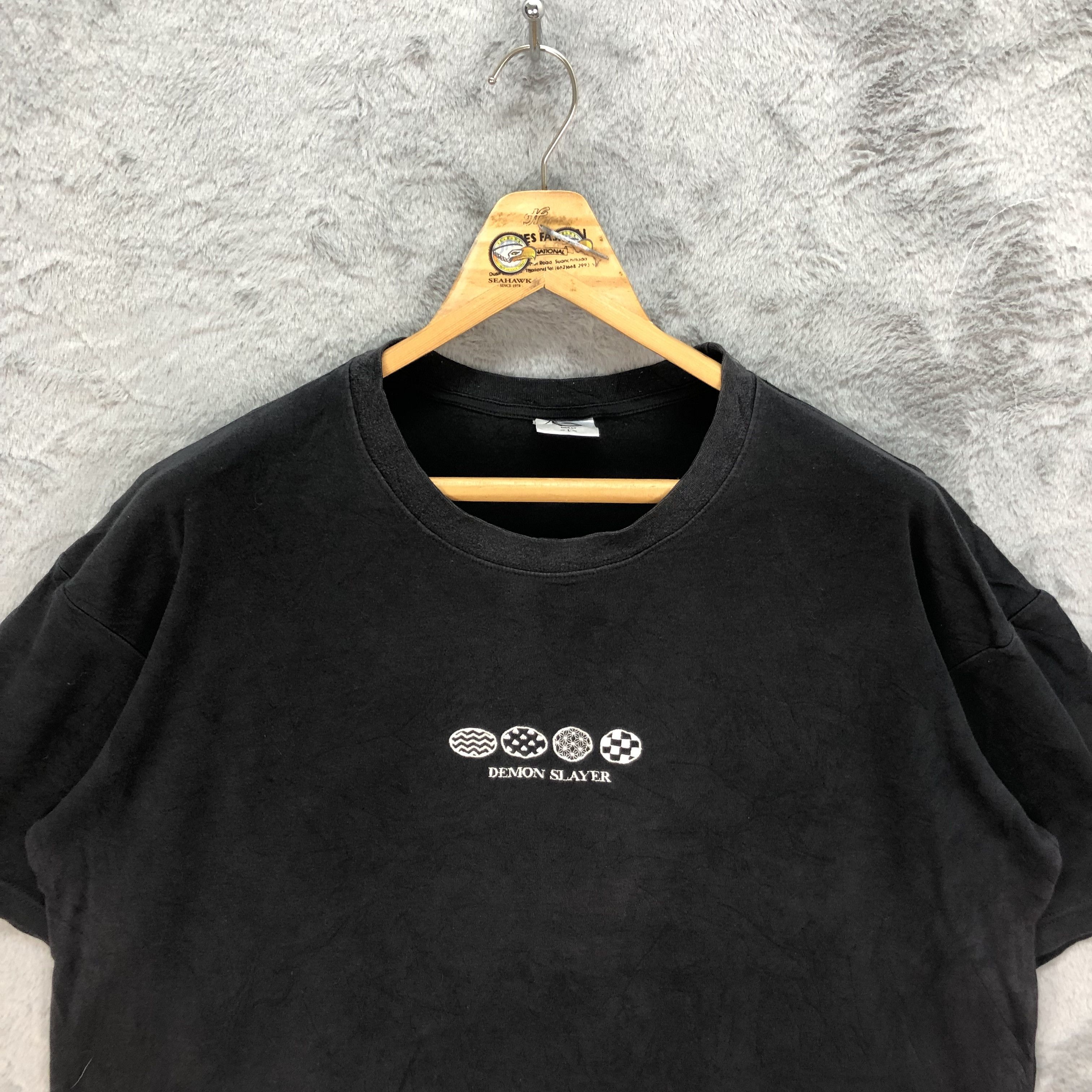 Anime Anime DEMON SLAYER Oversized Cropped Tees #4760-167 Size L / US 10 / IT 46 - 4 Thumbnail