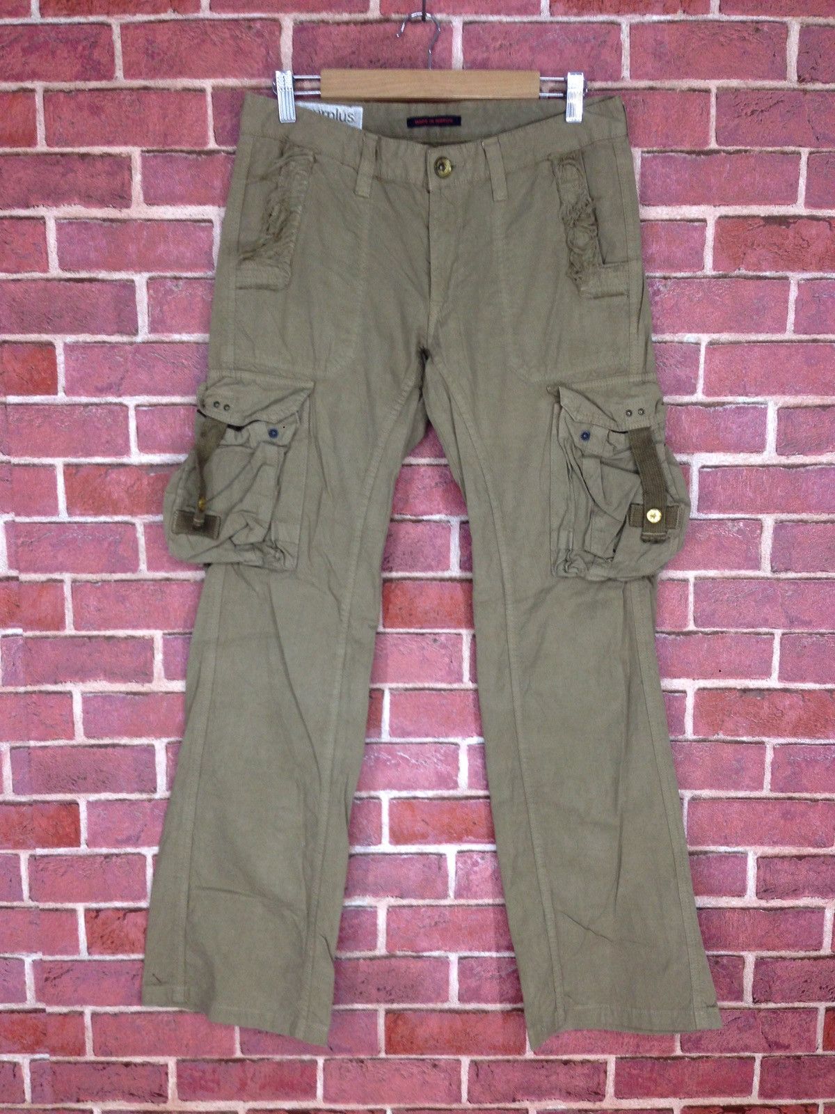 image of Vintage Surplus Tactical Pocket Style Pants in Brown, Men's (Size 32)