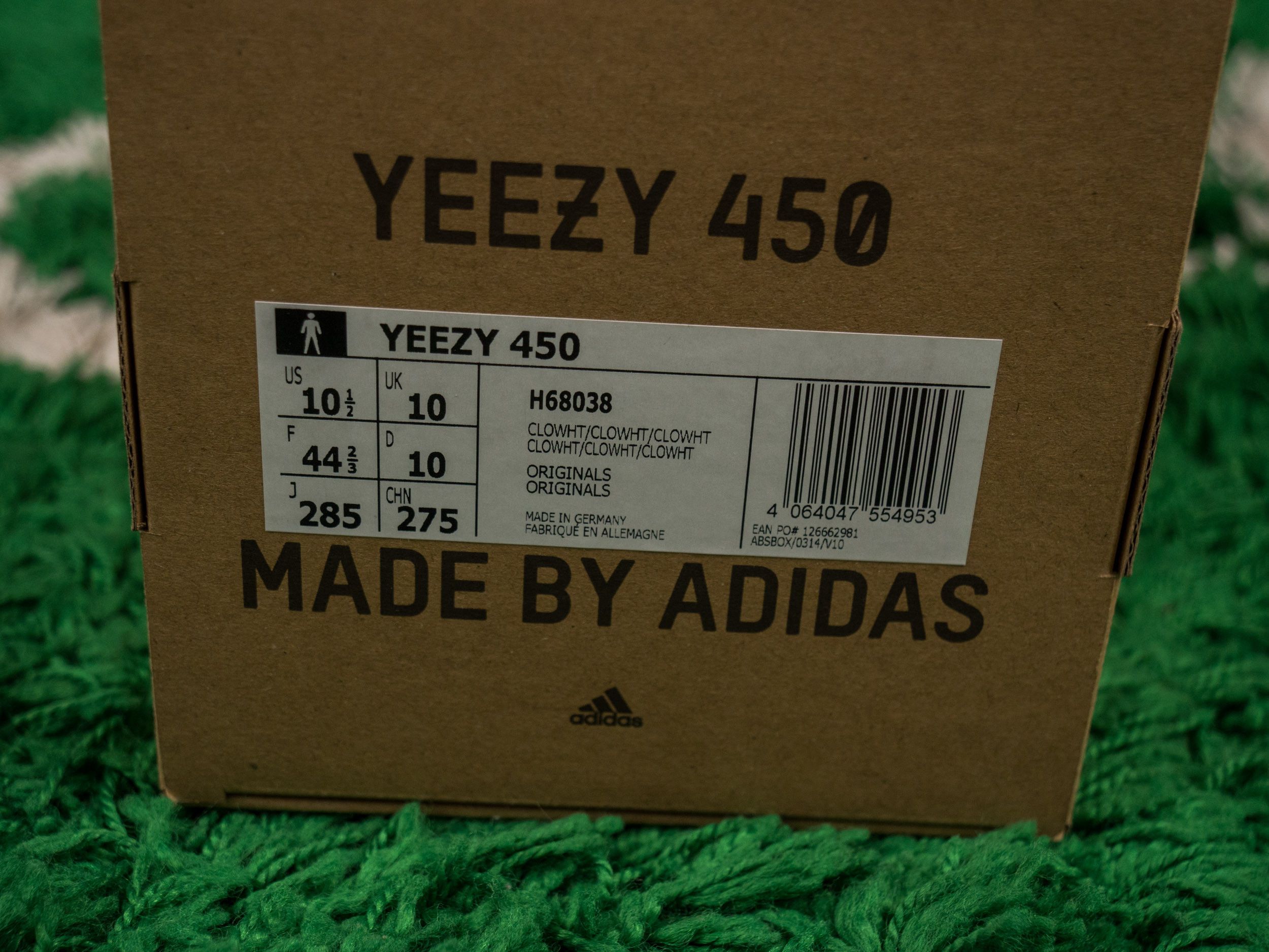 Adidas × Kanye West DS OG YEEZY 450 CLOUD WHITE Size US 10.5 / EU 43-44 - 9 Thumbnail