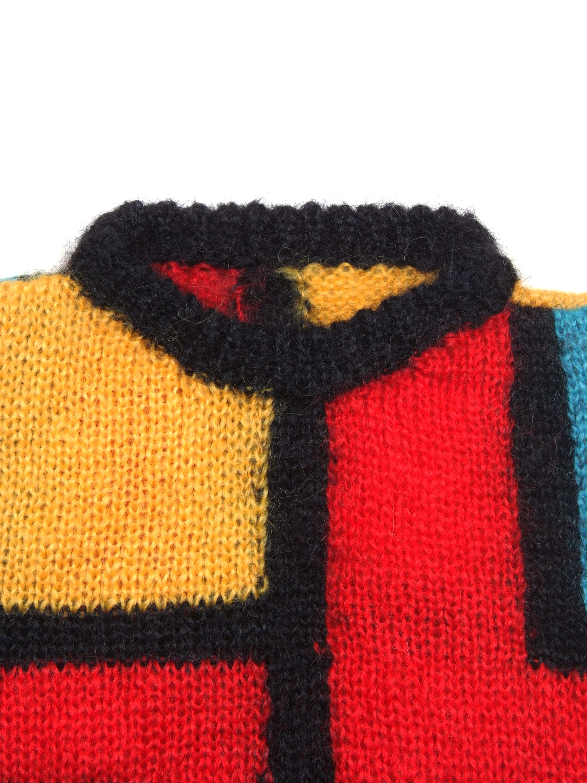 Handmade Vintage Mohair Fuzzy Woozy Sleeveless Sweater Marni Size US S / EU 44-46 / 1 - 4 Thumbnail
