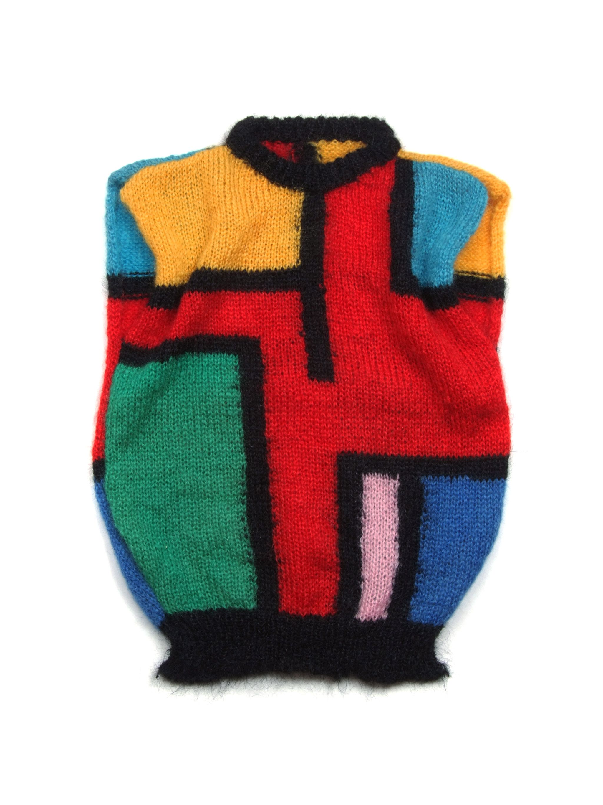 Handmade Vintage Mohair Fuzzy Woozy Sleeveless Sweater Marni Size US S / EU 44-46 / 1 - 1 Thumbnail