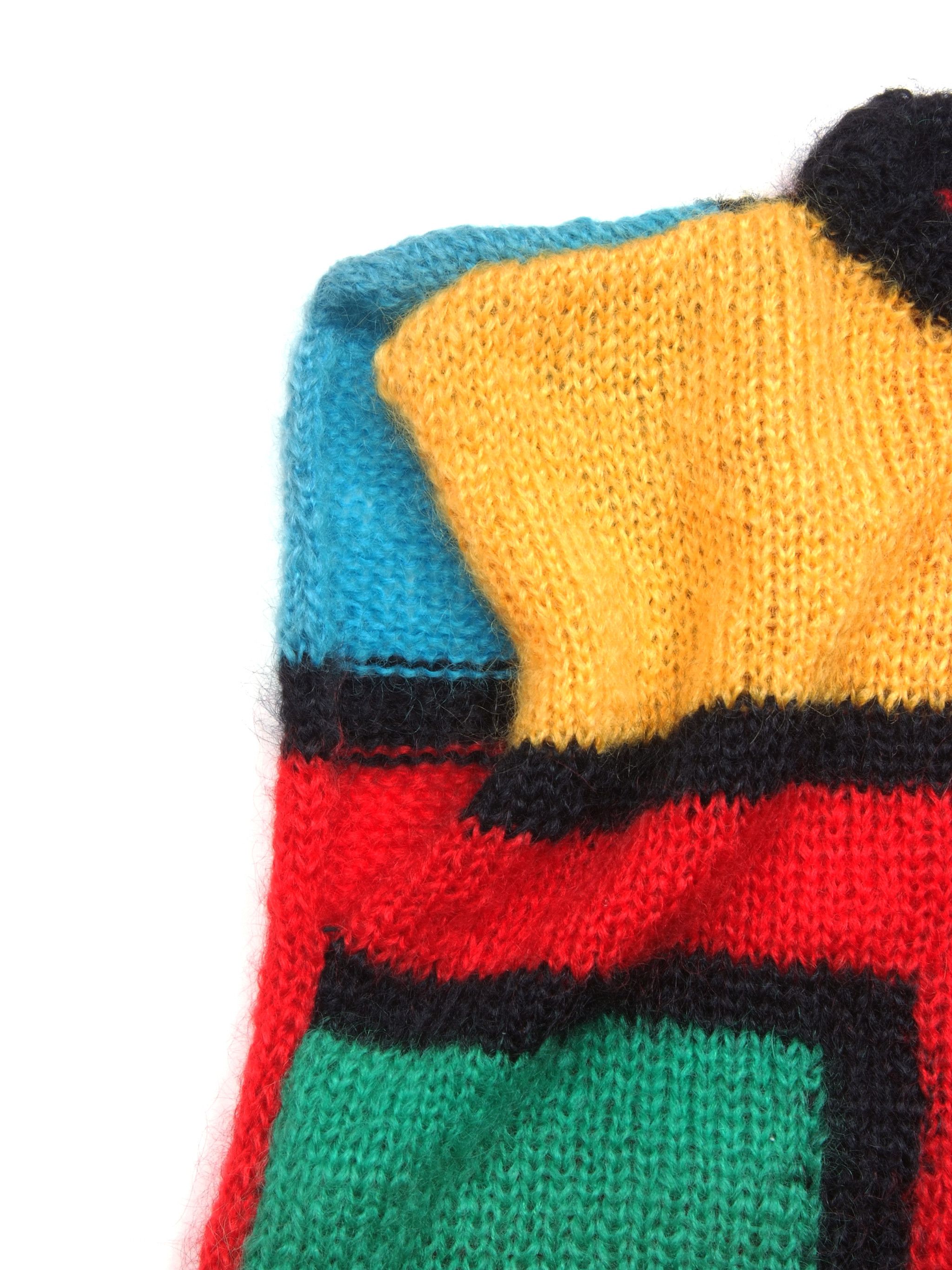 Handmade Vintage Mohair Fuzzy Woozy Sleeveless Sweater Marni Size US S / EU 44-46 / 1 - 6 Thumbnail