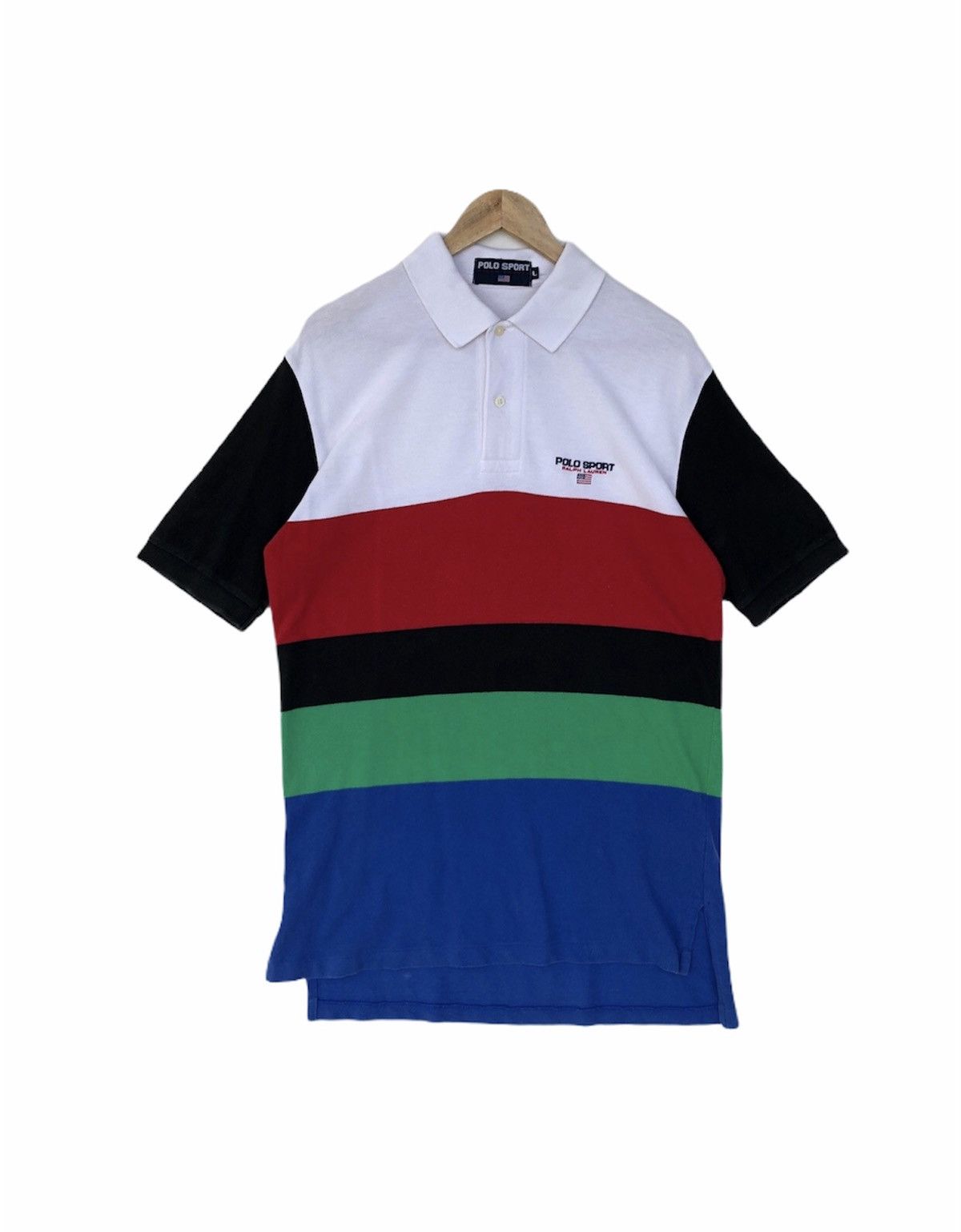 Polo Ralph Lauren Polo Ralph Lauren Polo Sport Multicolor Polo Shirt Size US L / EU 52-54 / 3 - 1 Thumbnail