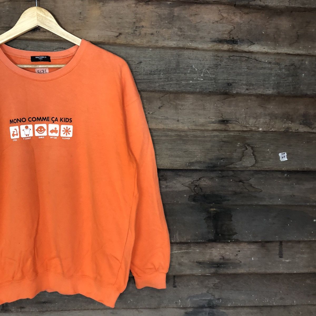 Comme Ca Ism Mono Comme Ca Kids Orange Sweatshirt #3171 Size US L / EU 52-54 / 3 - 5 Thumbnail