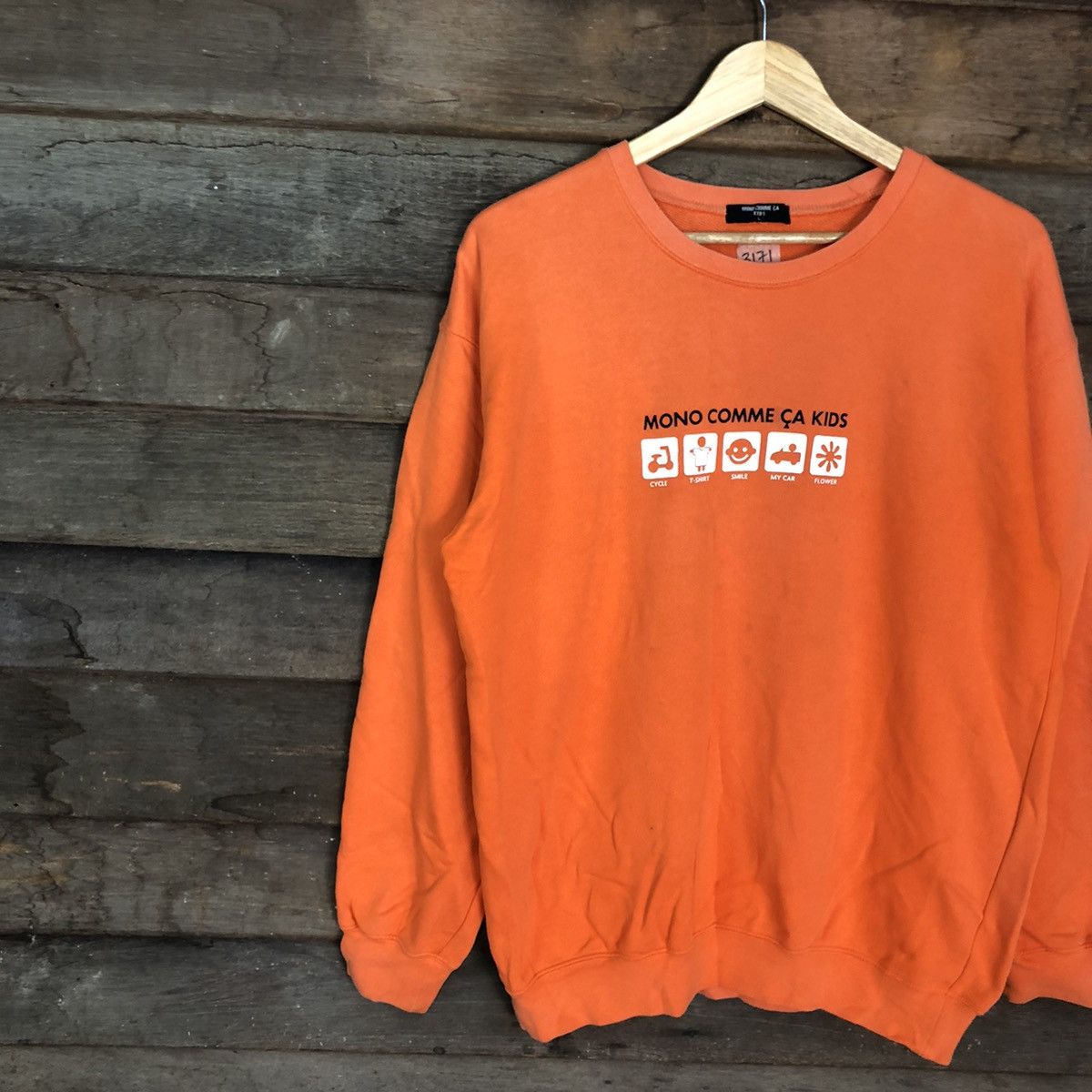 Comme Ca Ism Mono Comme Ca Kids Orange Sweatshirt #3171 Size US L / EU 52-54 / 3 - 7 Thumbnail