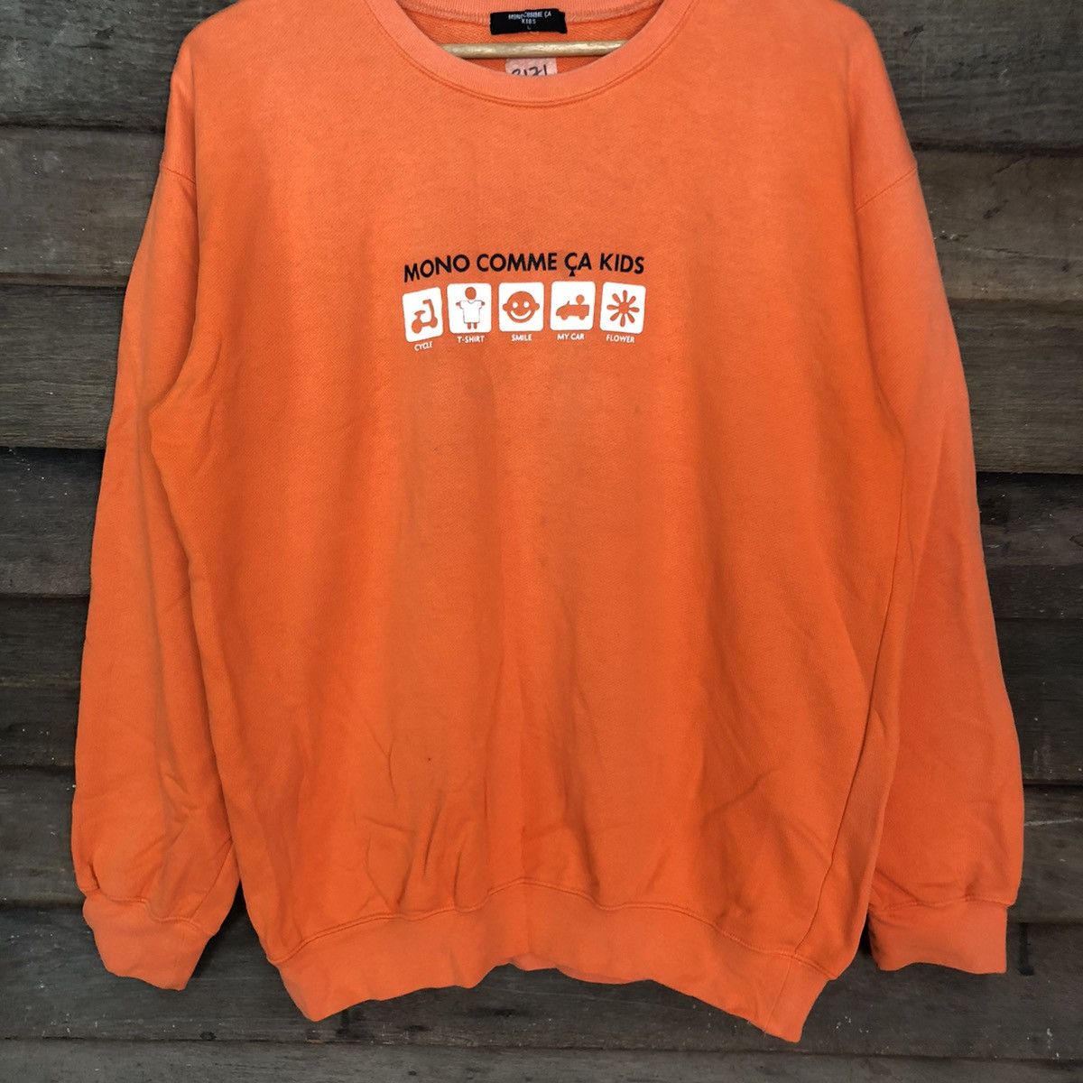 Comme Ca Ism Mono Comme Ca Kids Orange Sweatshirt #3171 Size US L / EU 52-54 / 3 - 8 Thumbnail