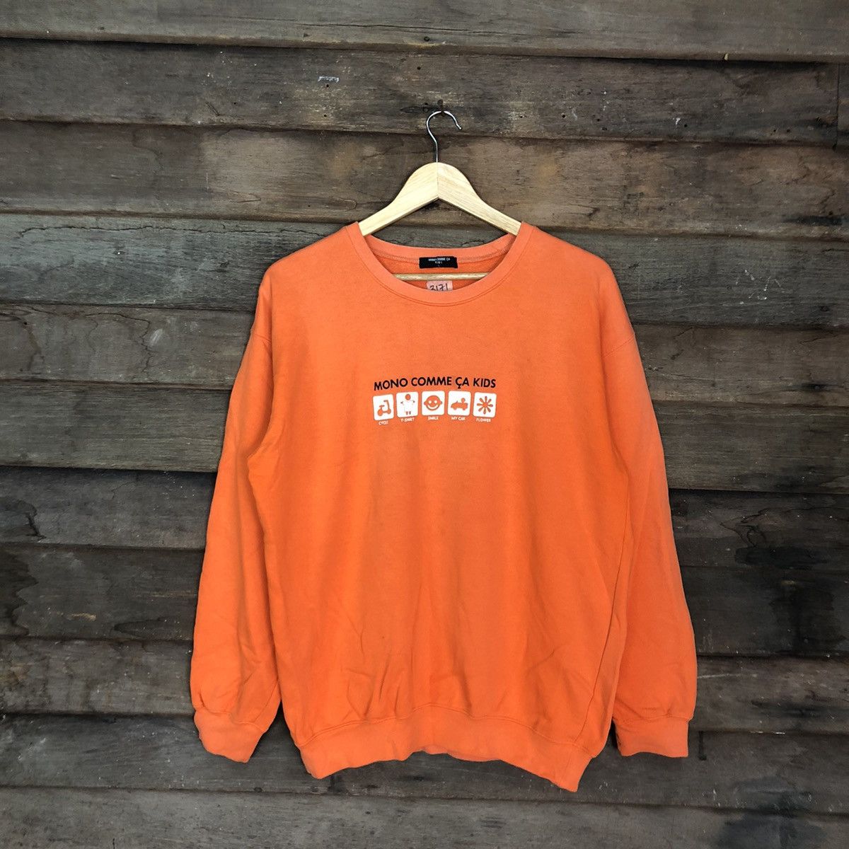 Comme Ca Ism Mono Comme Ca Kids Orange Sweatshirt #3171 Size US L / EU 52-54 / 3 - 1 Thumbnail