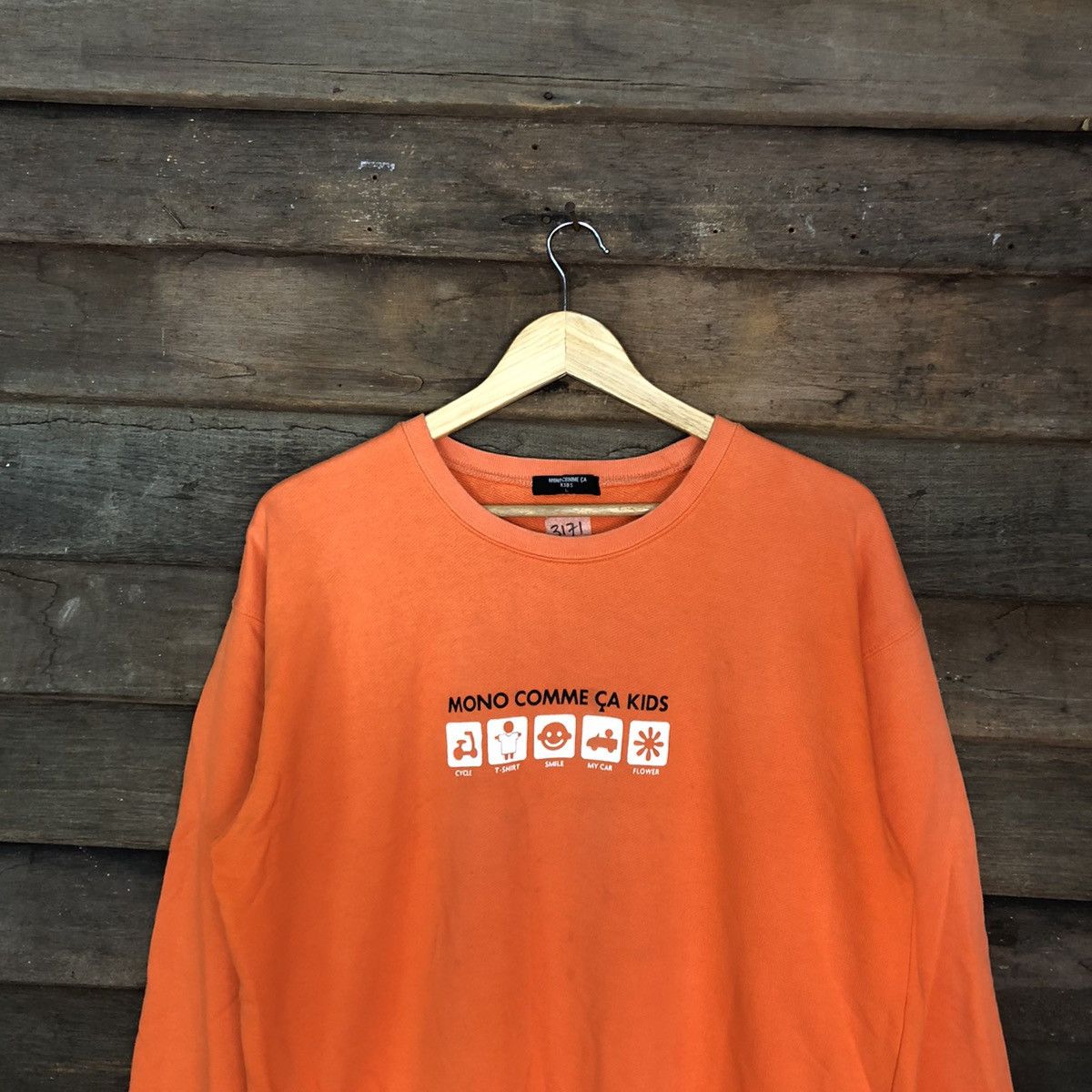 Comme Ca Ism Mono Comme Ca Kids Orange Sweatshirt #3171 Size US L / EU 52-54 / 3 - 2 Thumbnail