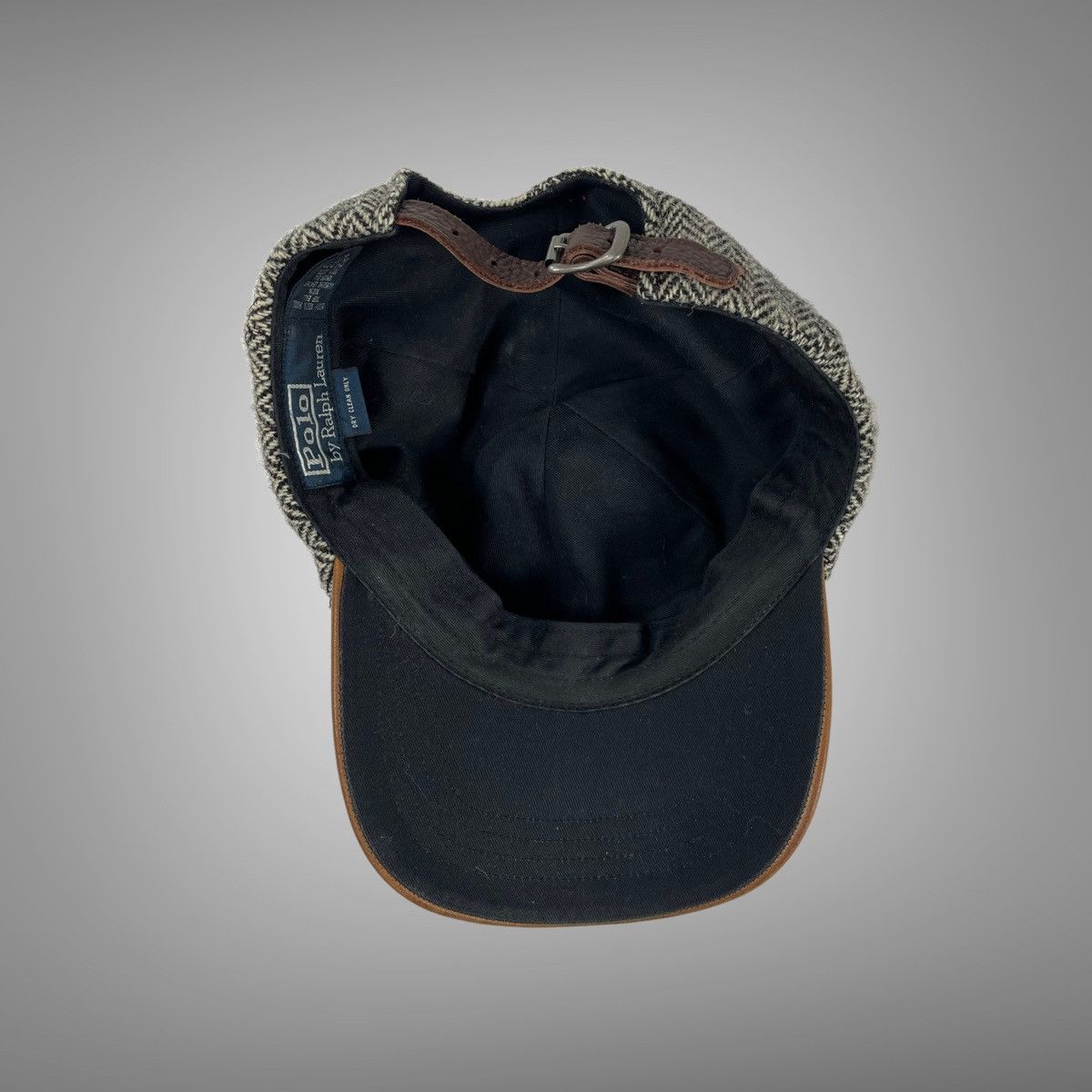 Polo Ralph Lauren × Vintage Vintage 90s polo Ralph Lauren herringbone strap back hat Size ONE SIZE - 3 Thumbnail