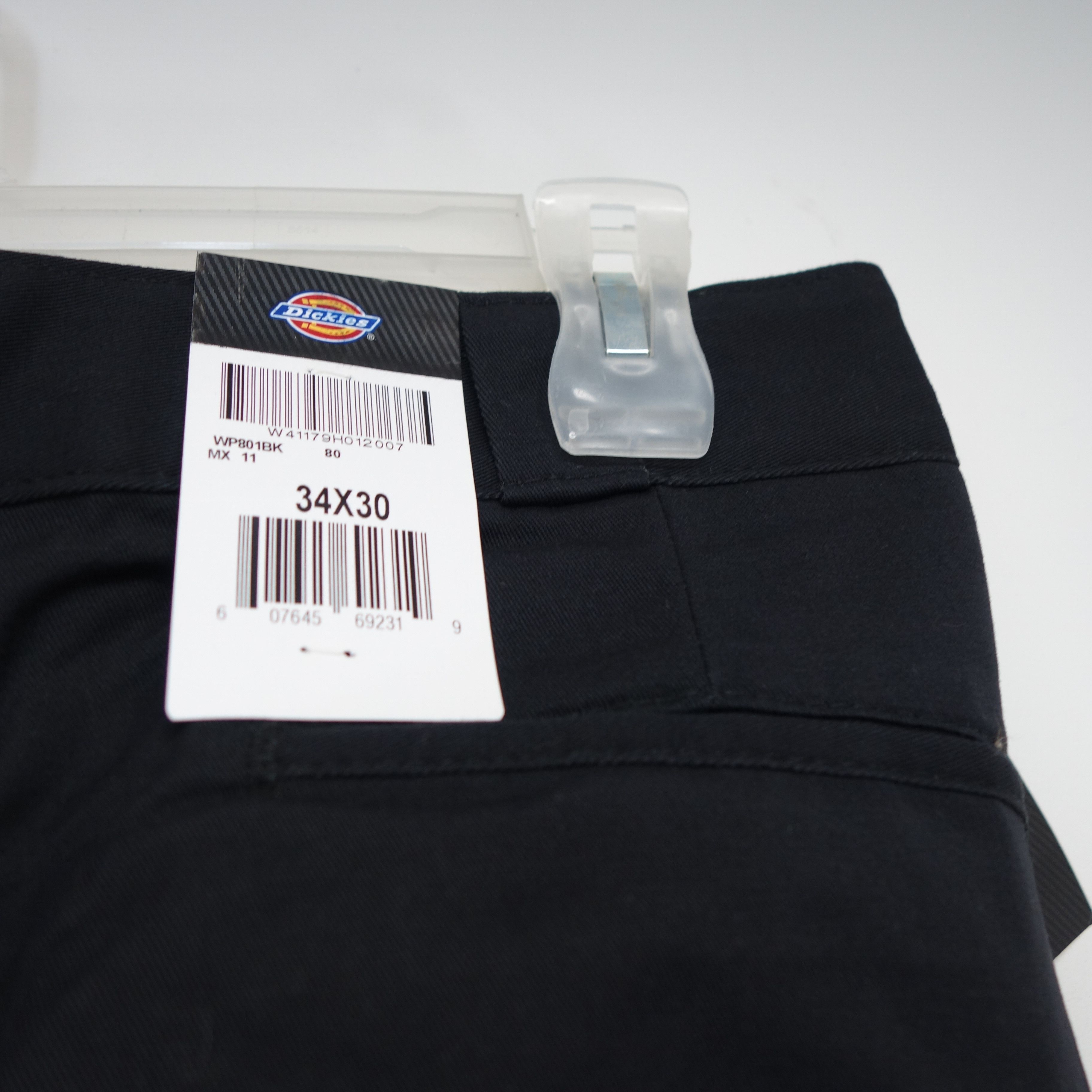 Dickies Black Skinny Straight Skate Streetwear Work Pants 34 x 30 Size US 34 / EU 50 - 3 Thumbnail