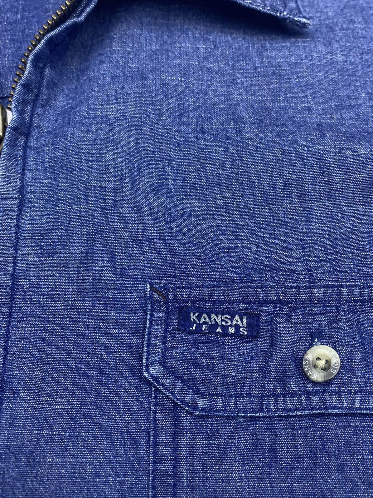 Kansai Yamamoto VINTAGE KANSAI JEANS FULL ZIPPED STYLE DENIM JACKET Size US M / EU 48-50 / 2 - 18 Thumbnail