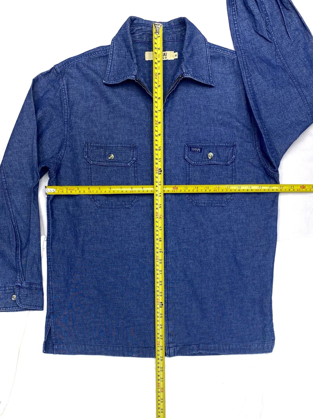 Kansai Yamamoto VINTAGE KANSAI JEANS FULL ZIPPED STYLE DENIM JACKET Size US M / EU 48-50 / 2 - 21 Thumbnail