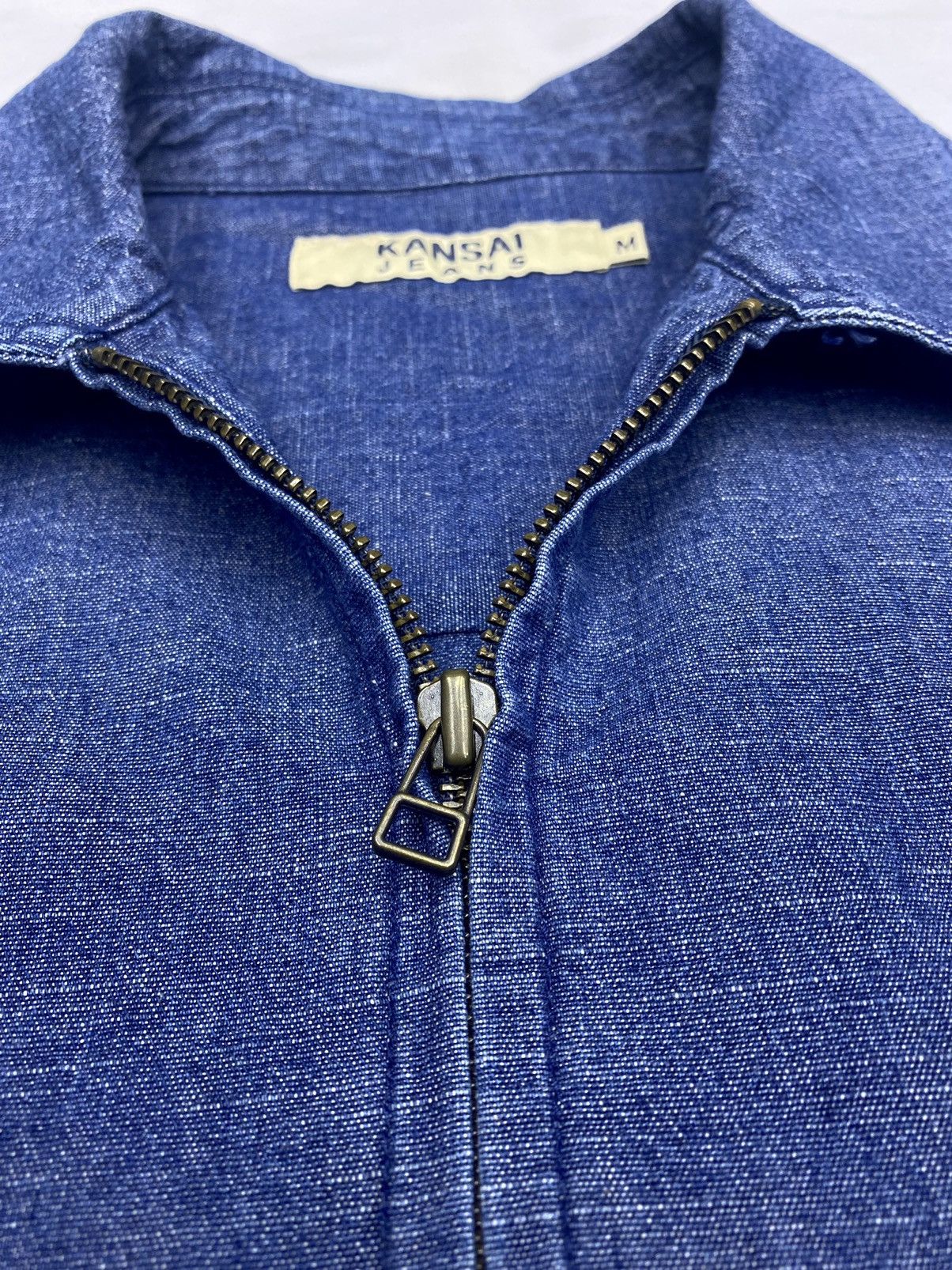 Kansai Yamamoto VINTAGE KANSAI JEANS FULL ZIPPED STYLE DENIM JACKET Size US M / EU 48-50 / 2 - 3 Thumbnail