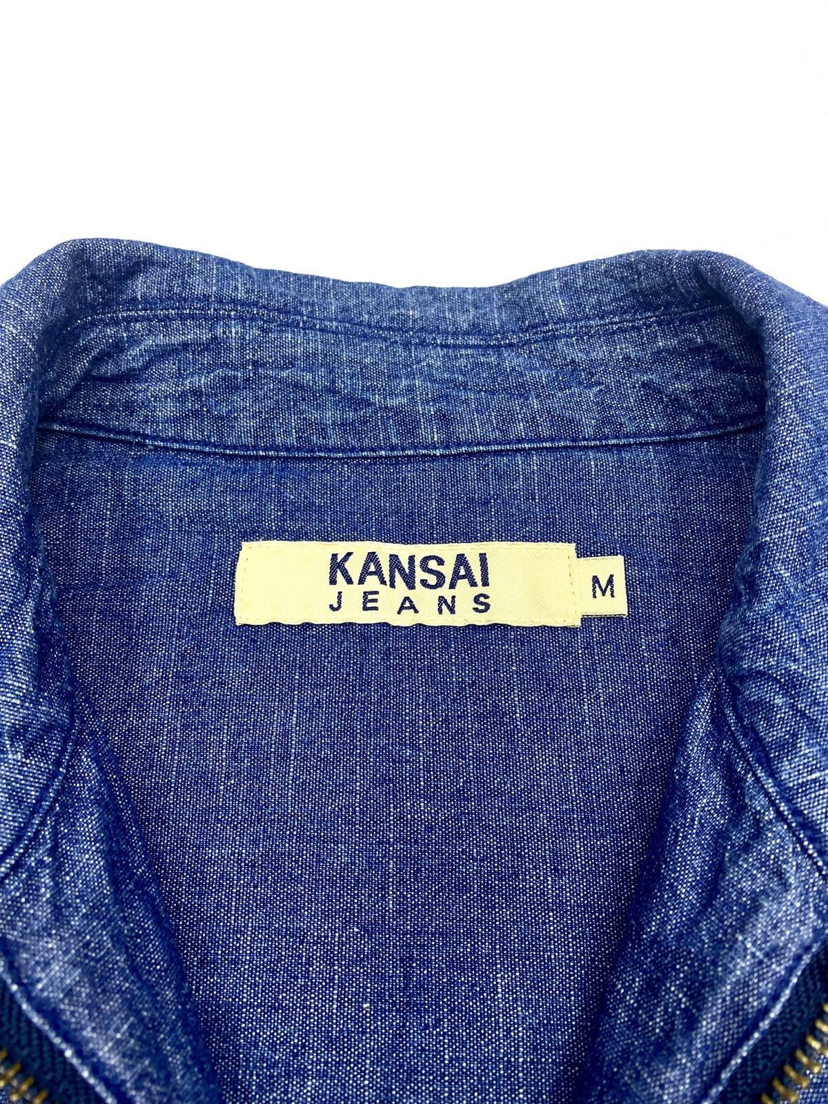 Kansai Yamamoto VINTAGE KANSAI JEANS FULL ZIPPED STYLE DENIM JACKET Size US M / EU 48-50 / 2 - 17 Thumbnail