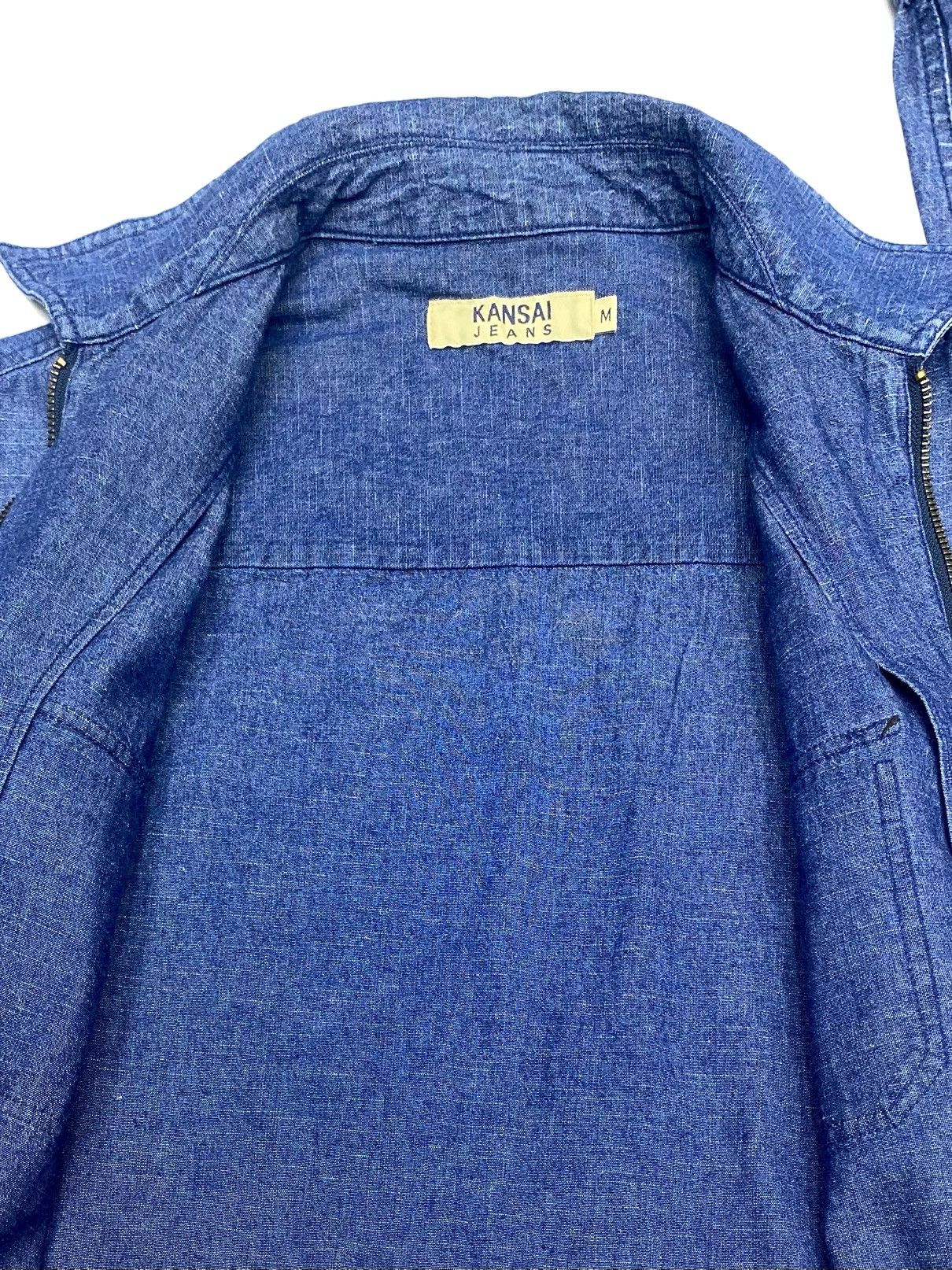 Kansai Yamamoto VINTAGE KANSAI JEANS FULL ZIPPED STYLE DENIM JACKET Size US M / EU 48-50 / 2 - 15 Thumbnail