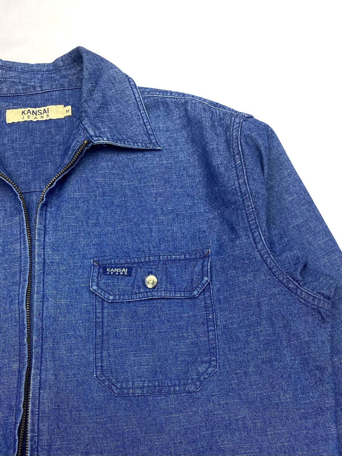 Kansai Yamamoto VINTAGE KANSAI JEANS FULL ZIPPED STYLE DENIM JACKET Size US M / EU 48-50 / 2 - 5 Thumbnail
