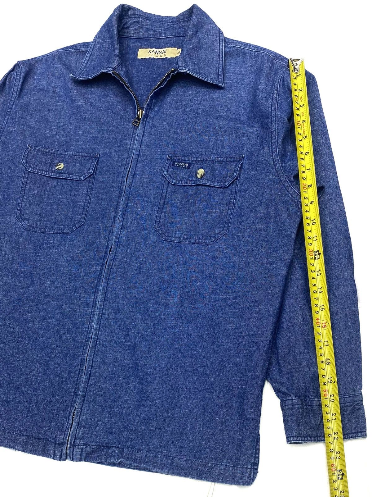 Kansai Yamamoto VINTAGE KANSAI JEANS FULL ZIPPED STYLE DENIM JACKET Size US M / EU 48-50 / 2 - 23 Thumbnail