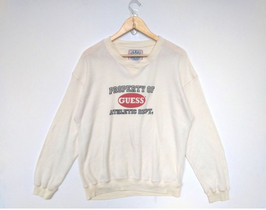 Guess × Vintage Vintage 90s Rare Guess Sweatshirt crewneck Made In USA Size US S / EU 44-46 / 1 - 1 Thumbnail
