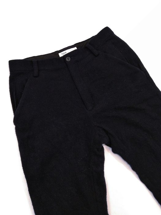 Japanese Brand Japanese Brand Toga Virilis Skinny Blue Black Wool Pants ...