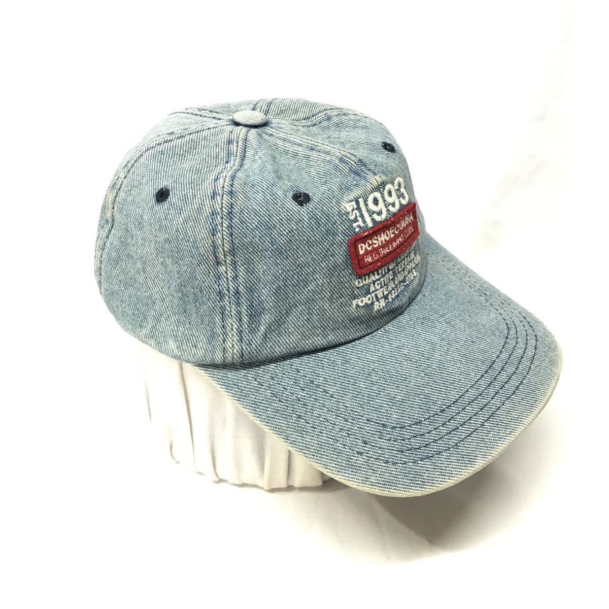 Designer Dc Shoe Co USA Indigo Denim Hats Caps Size ONE SIZE - 4 Thumbnail