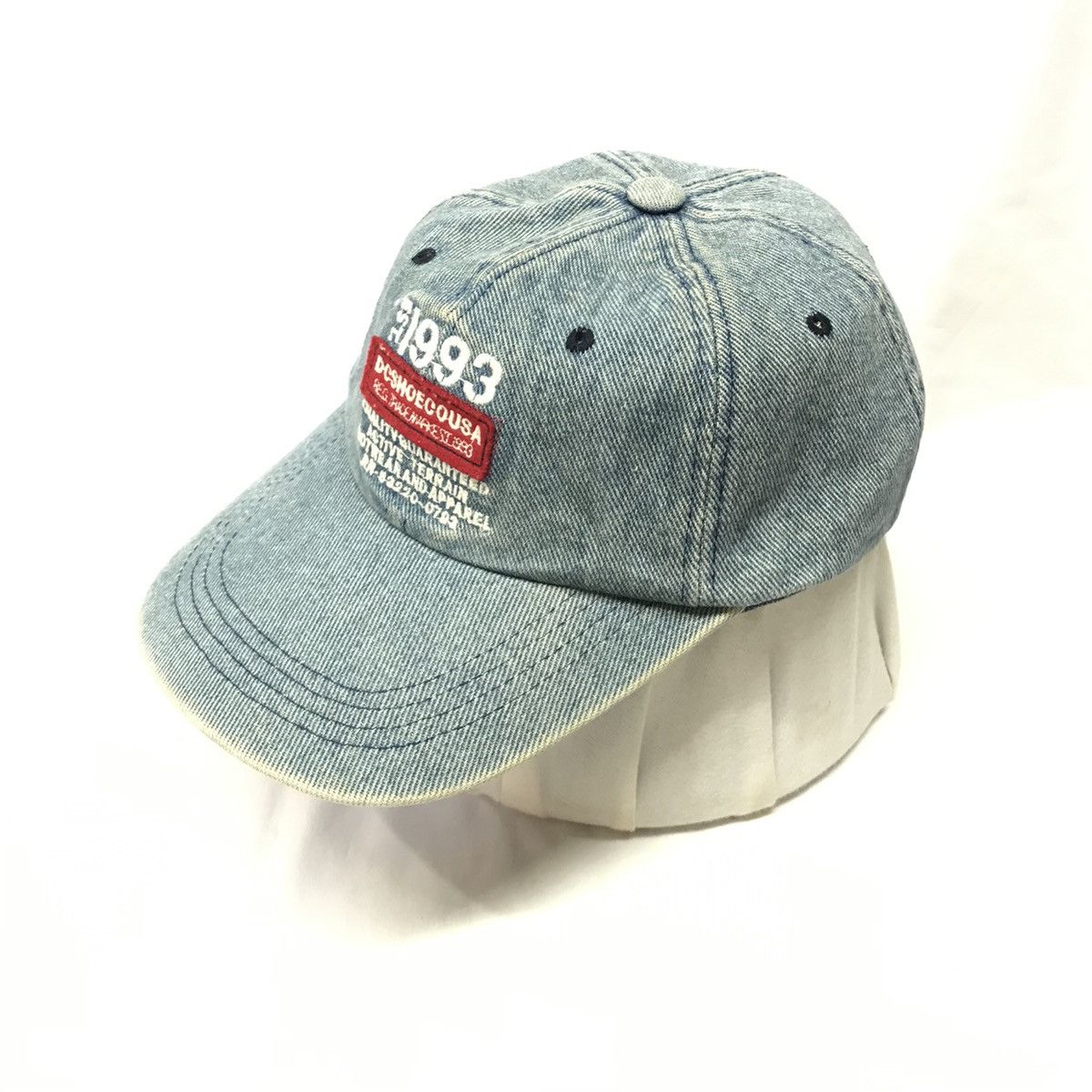 Designer Dc Shoe Co USA Indigo Denim Hats Caps Size ONE SIZE - 3 Thumbnail